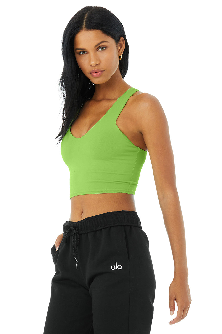 Airbrush Real Bra Tank - Green Apple