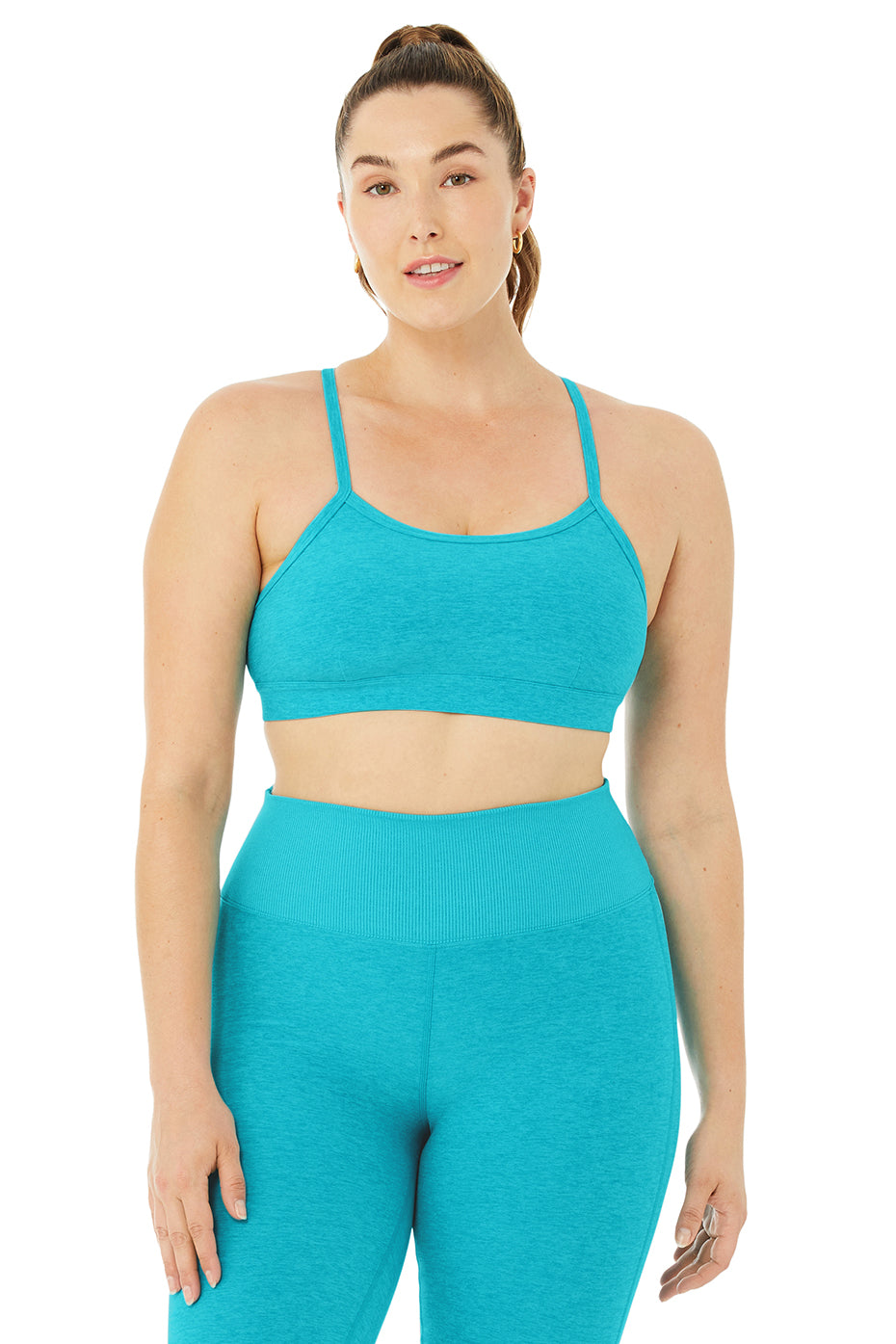 Alosoft Gratitude Bra - Bright Aqua Heather