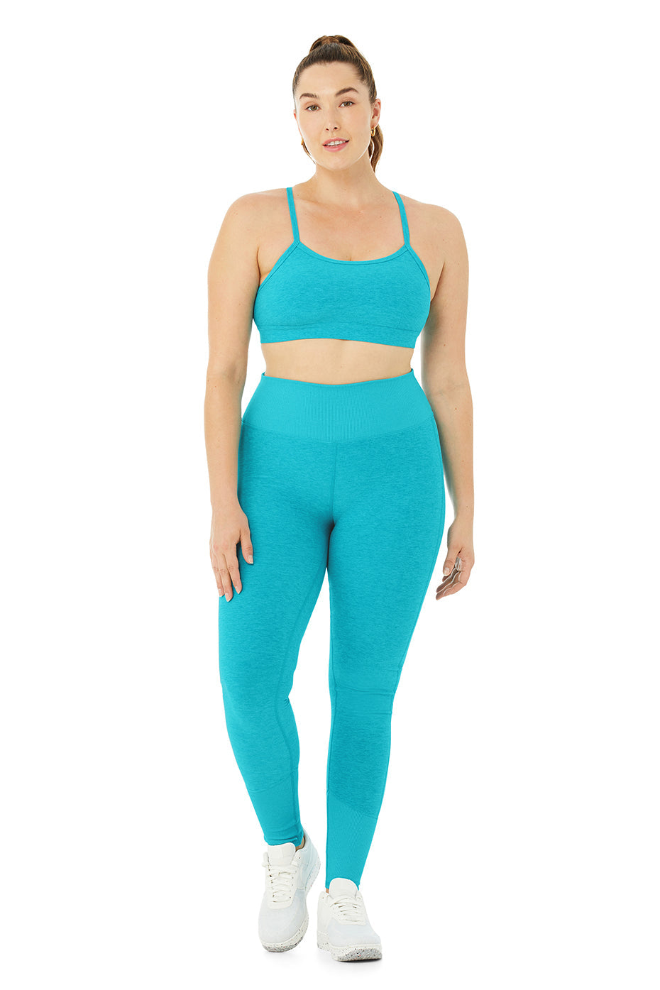 Alosoft Gratitude Bra - Bright Aqua Heather