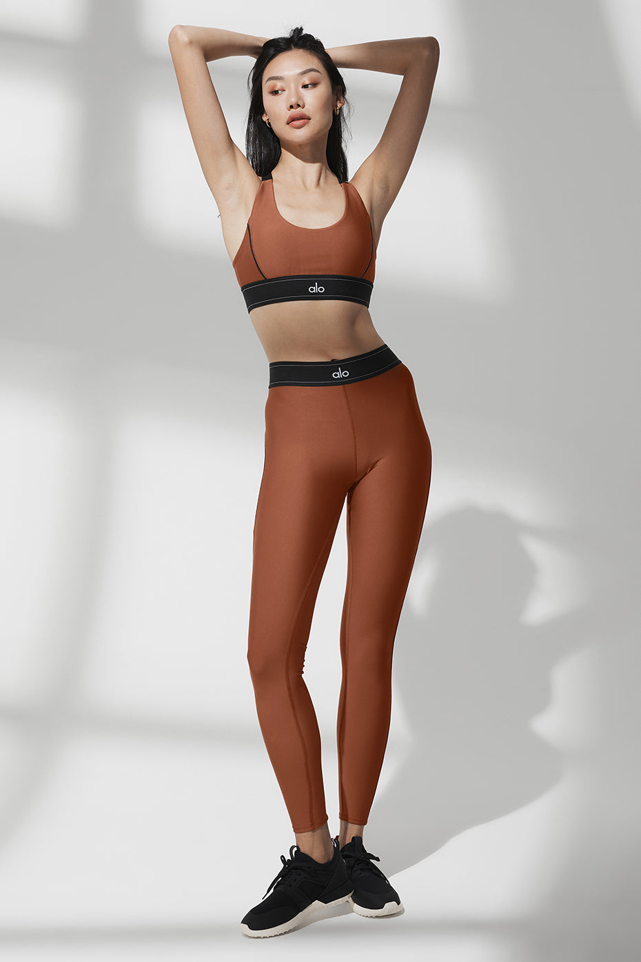 Airlift High-Waist Suit Up Legging & Airlift Suit Up Bra Set - Rust