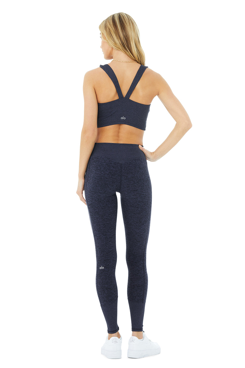 Alosoft Ribbed Chic Bra Tank & High-Waist Alosoft Lounge Legging Set
