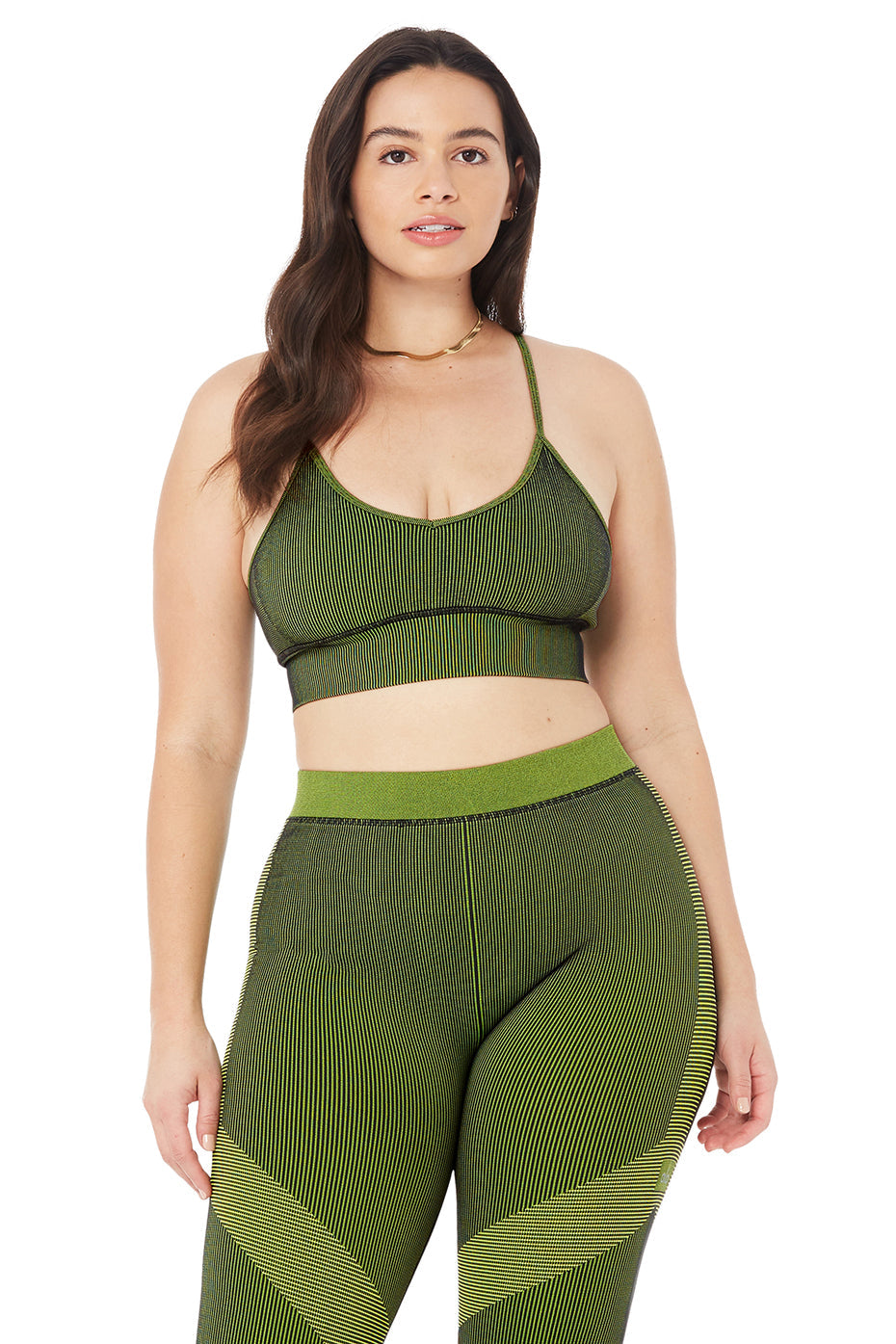 Seamless Illusion Bralette - Anthracite/Highlighter