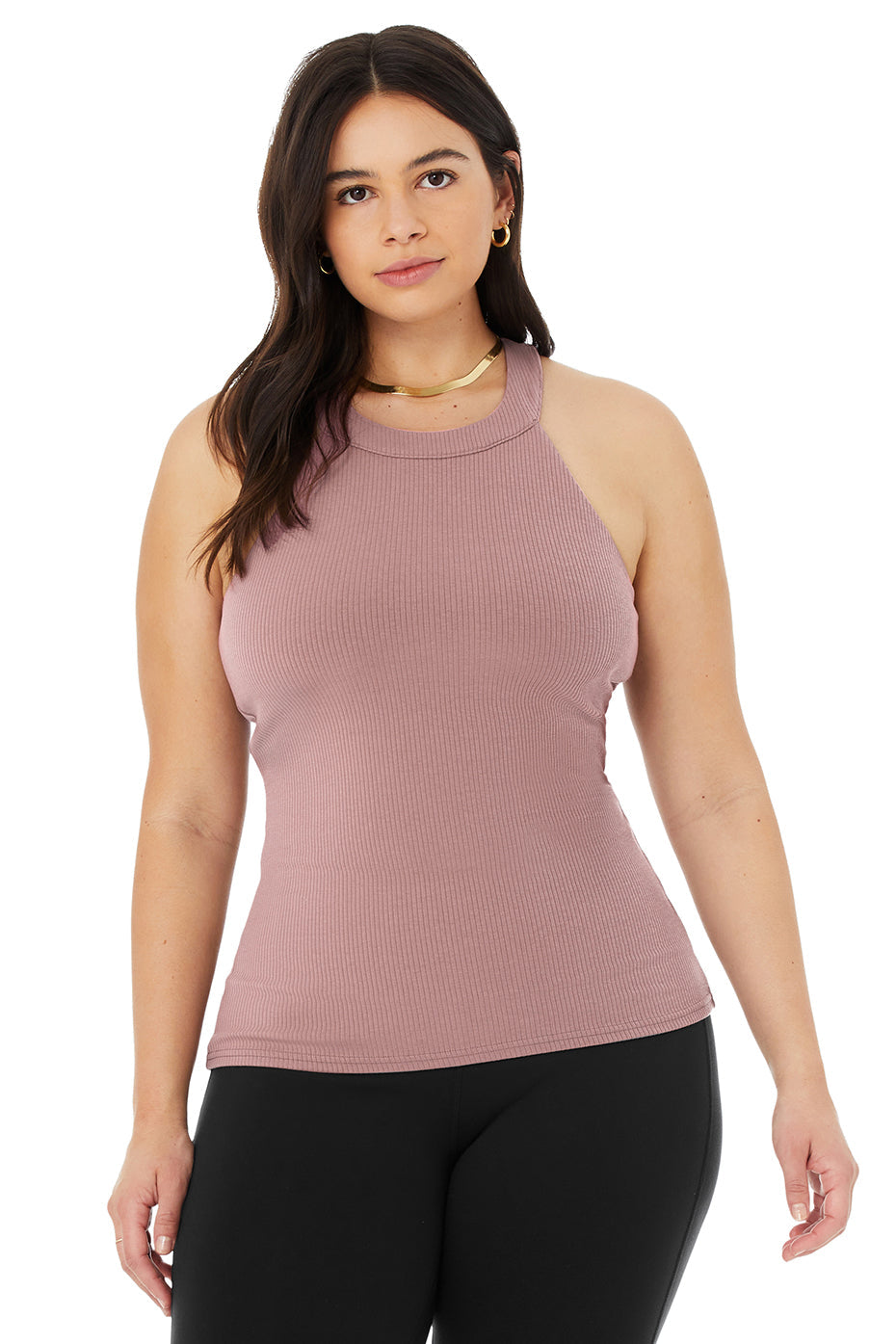 Ribbed Insight Tank - Woodrose