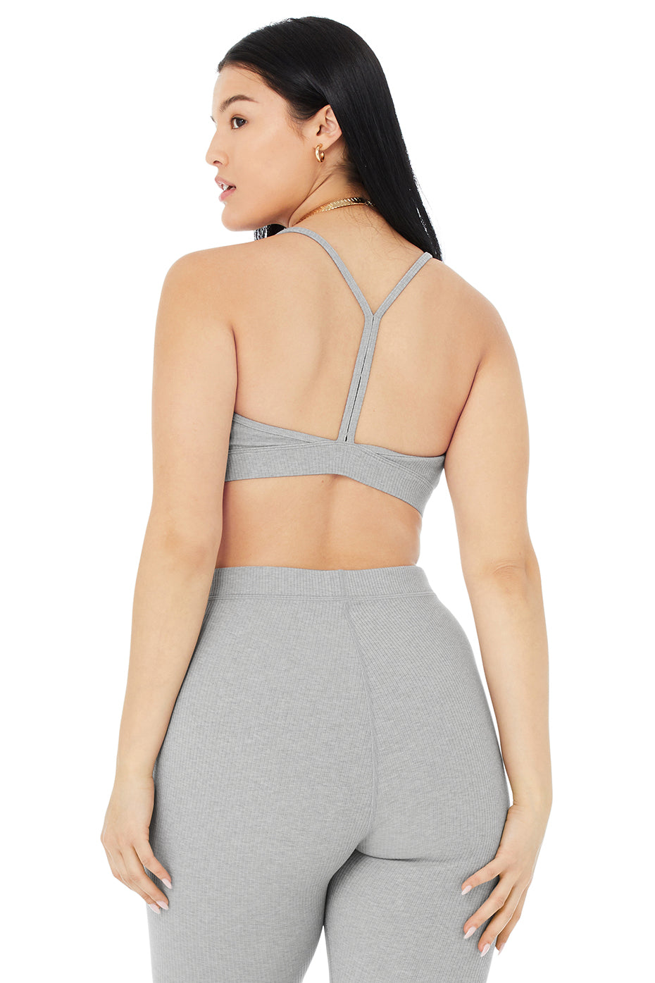 Ribbed Blissful Bra - Dove Grey Heather