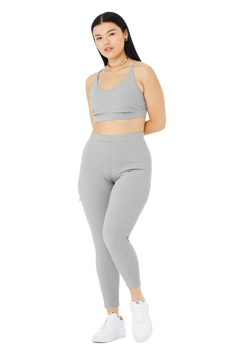 Ribbed Blissful Bra - Dove Grey Heather