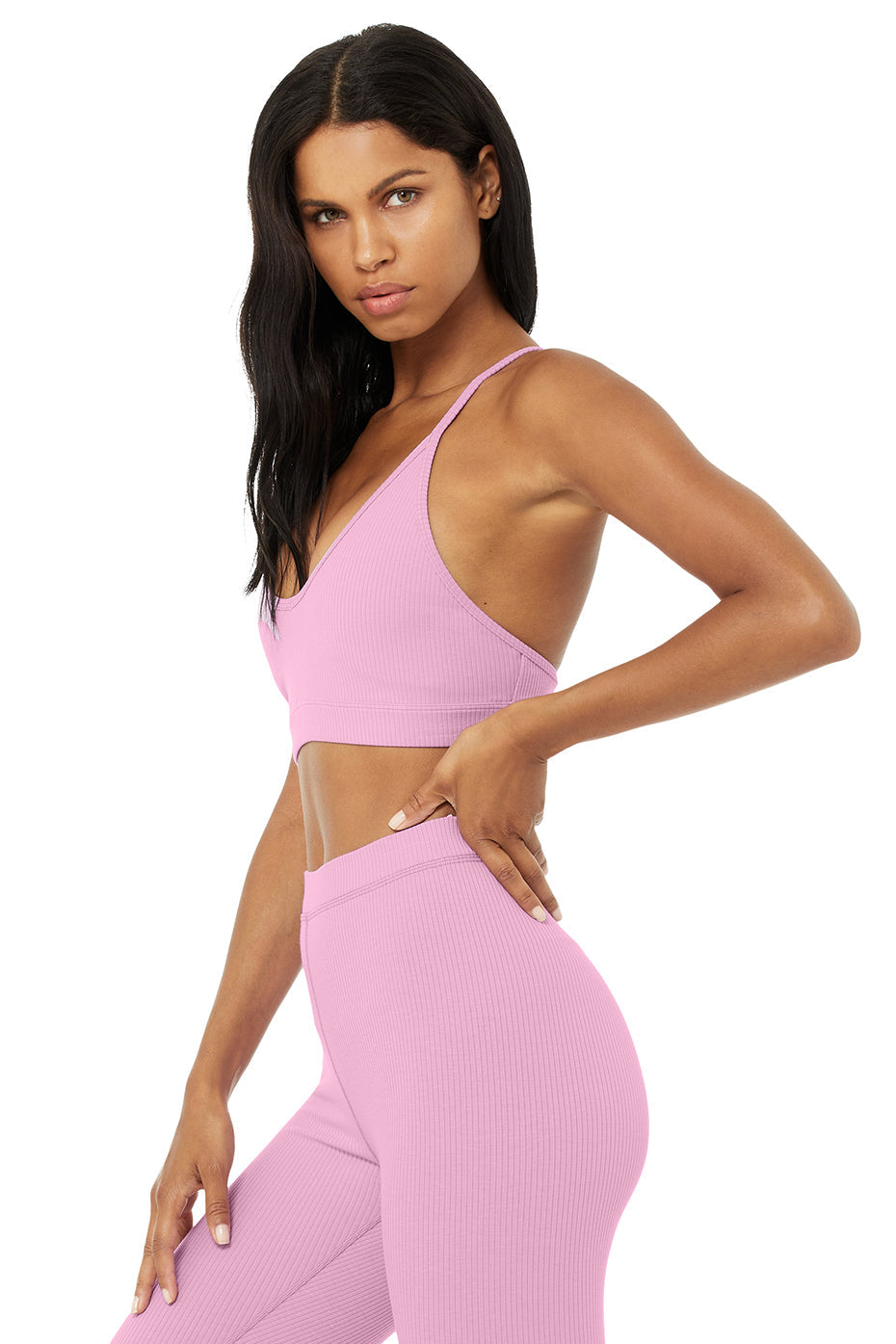 Ribbed Blissful Bra - Pink Lavender