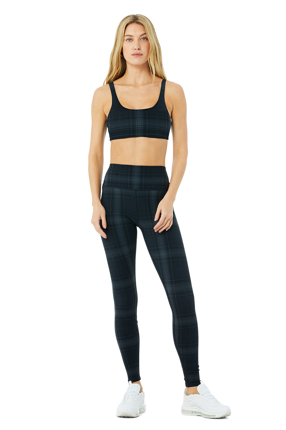 Vapor Legacy Plaid Bra - Black/Anthracite