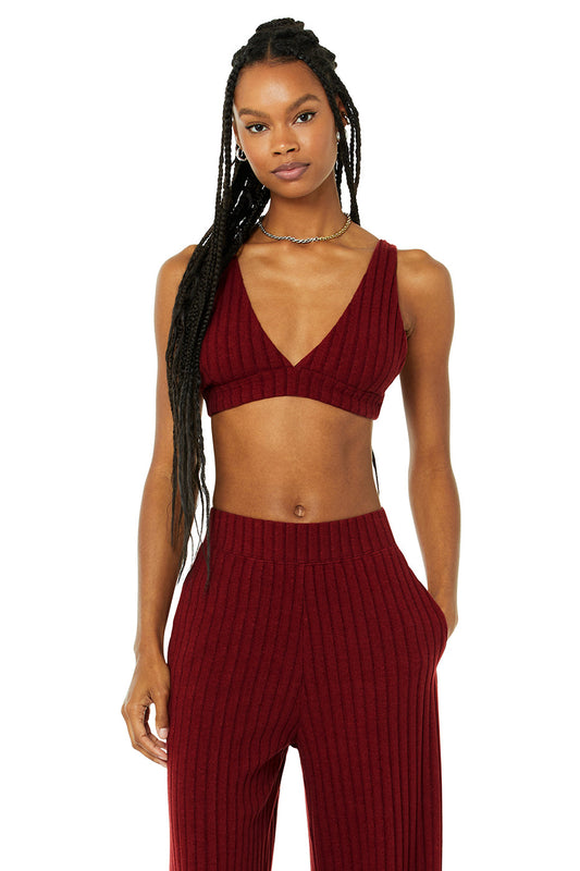 Ribbed Take Comfort Bra - Cranberry
