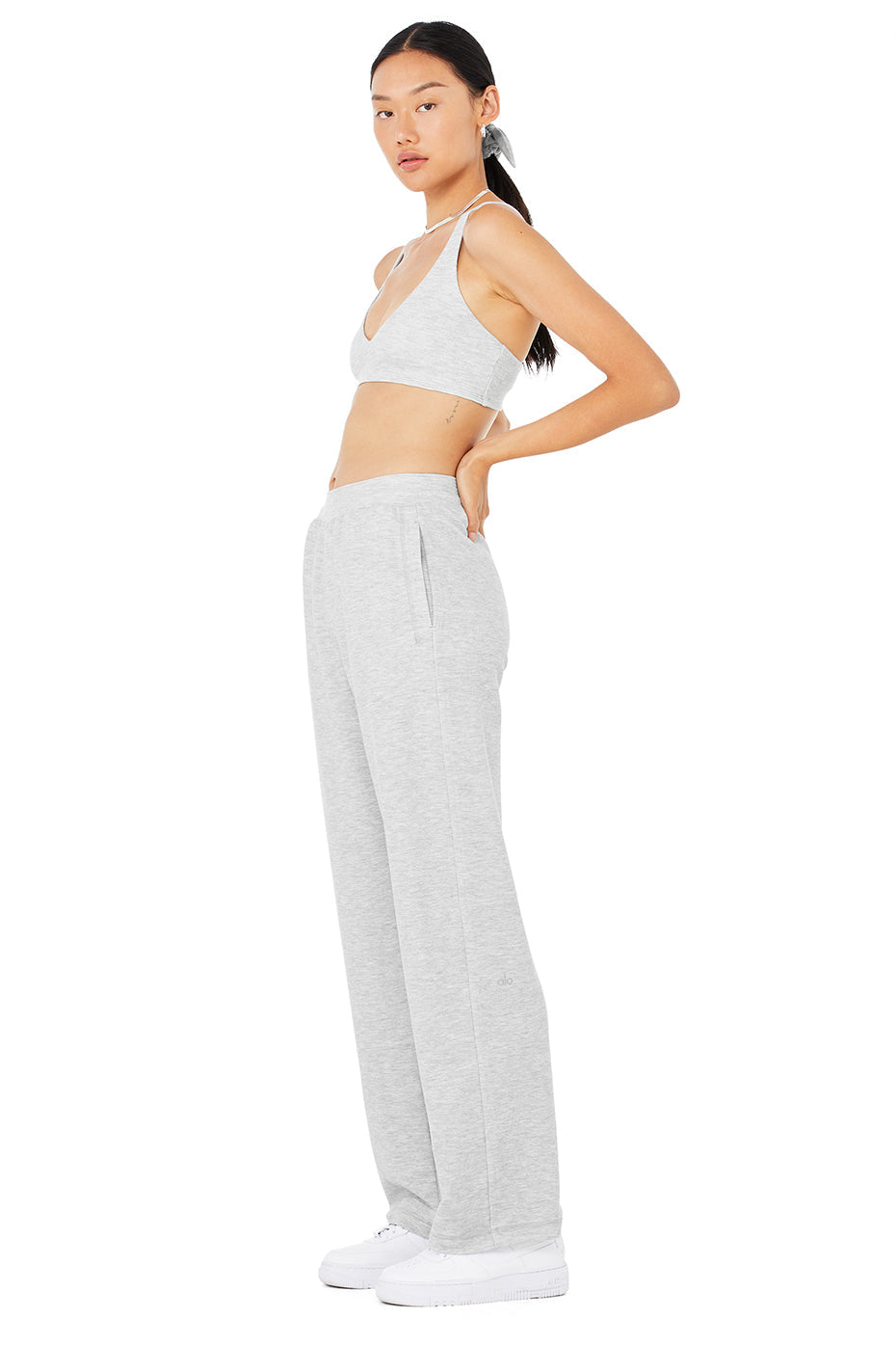 Micro Waffle Pleasant Bra & Micro Waffle High-Waist Pleasant Wide Leg Pant Set