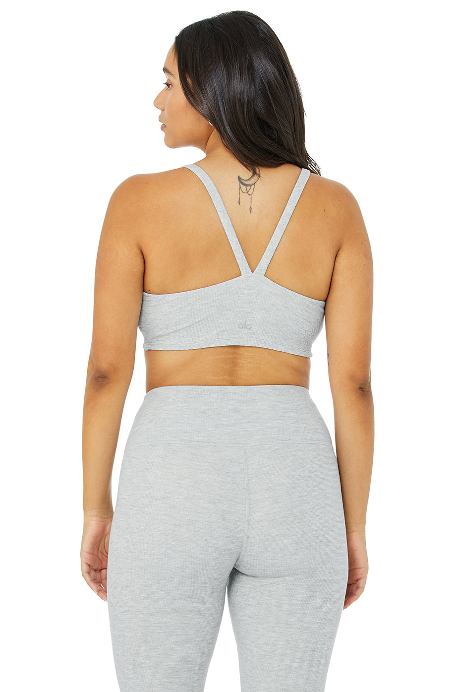 Micro Waffle Pleasant Bra - Athletic Heather Grey