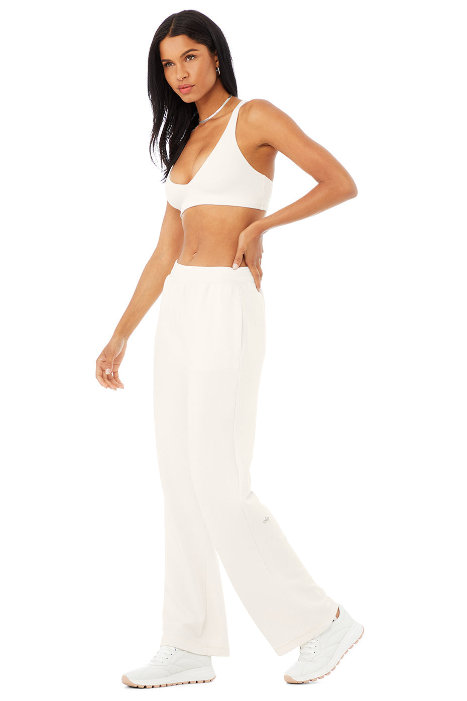 Micro Waffle Pleasant Bra & Micro Waffle High-Waist Pleasant Wide Leg Pant Set