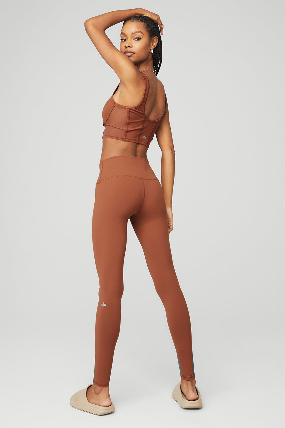 Airbrush Mesh Corset Tank & High-Waist Airbrush Legging Set