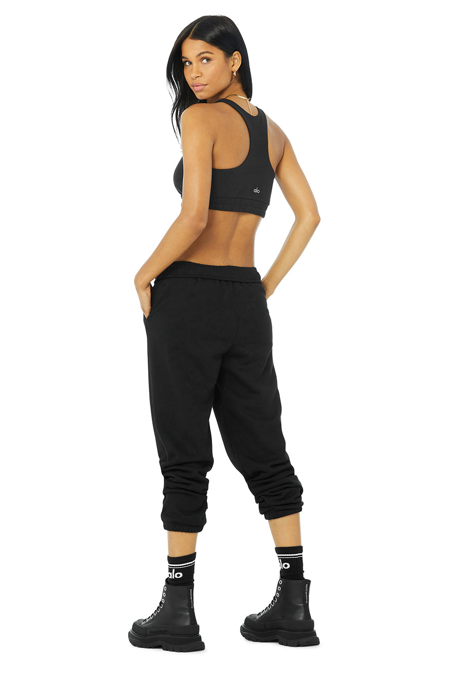 Scoop Neck Sweatshirt Bra & Accolade Sweatpant Set