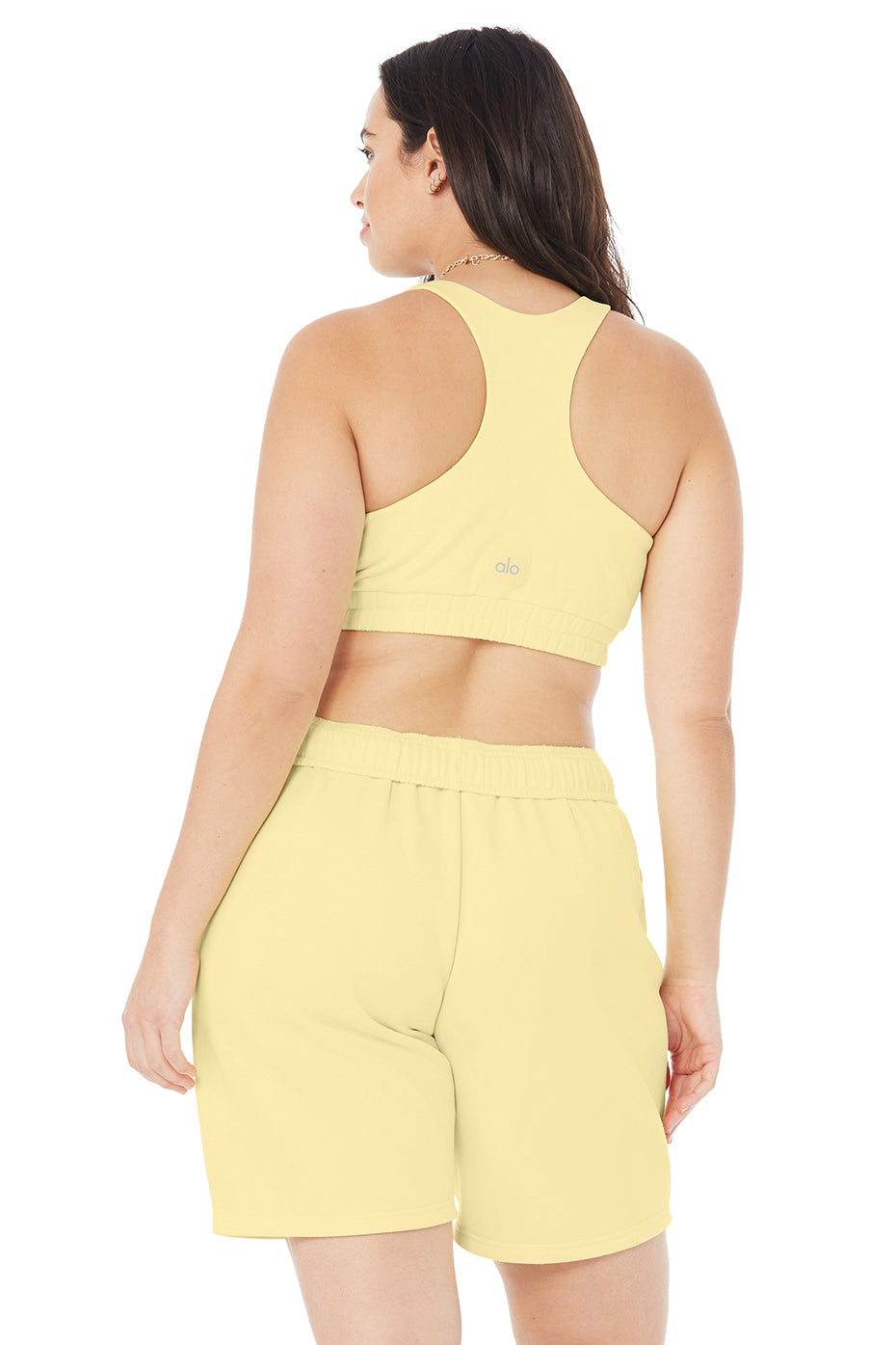 Scoop Neck Sweatshirt Bra - Buttercup