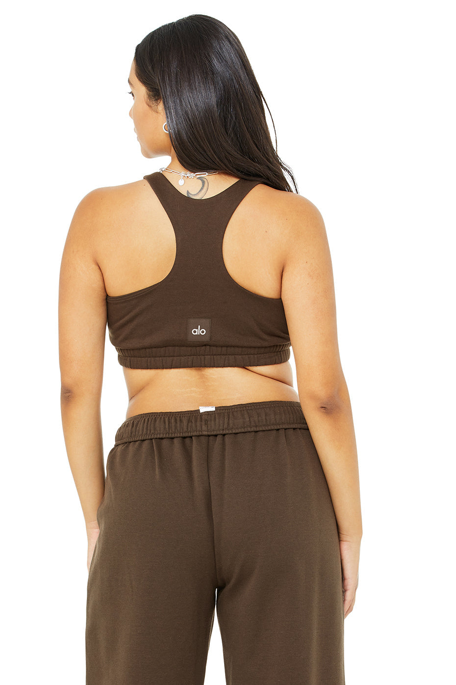Scoop Neck Sweatshirt Bra & Accolade Straight Leg Sweatpant Set