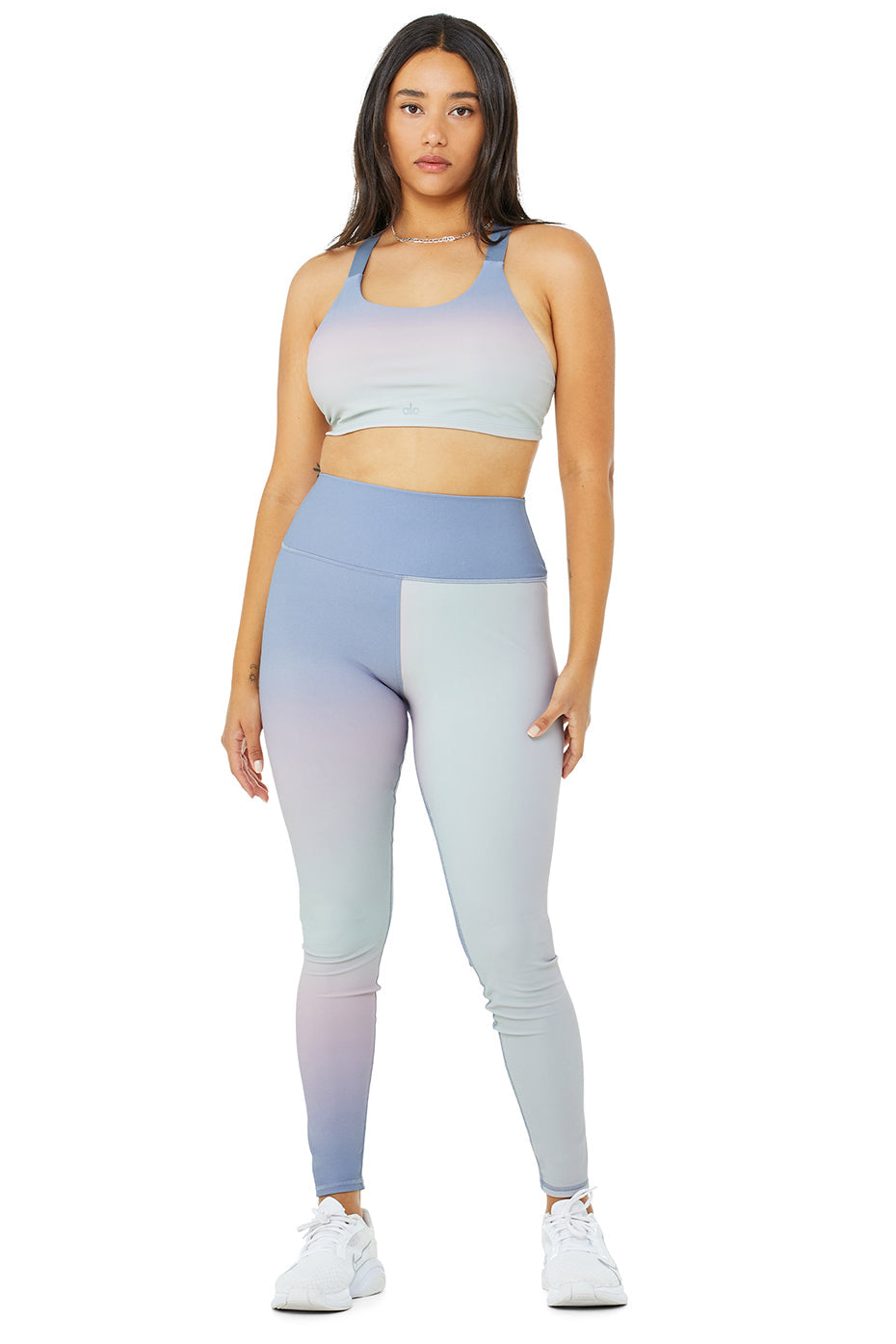 Vapor Gradient Dusk Take Charge Bra & Vapor High-Waist Gradient Dusk Legging Set - Sunrise Sky