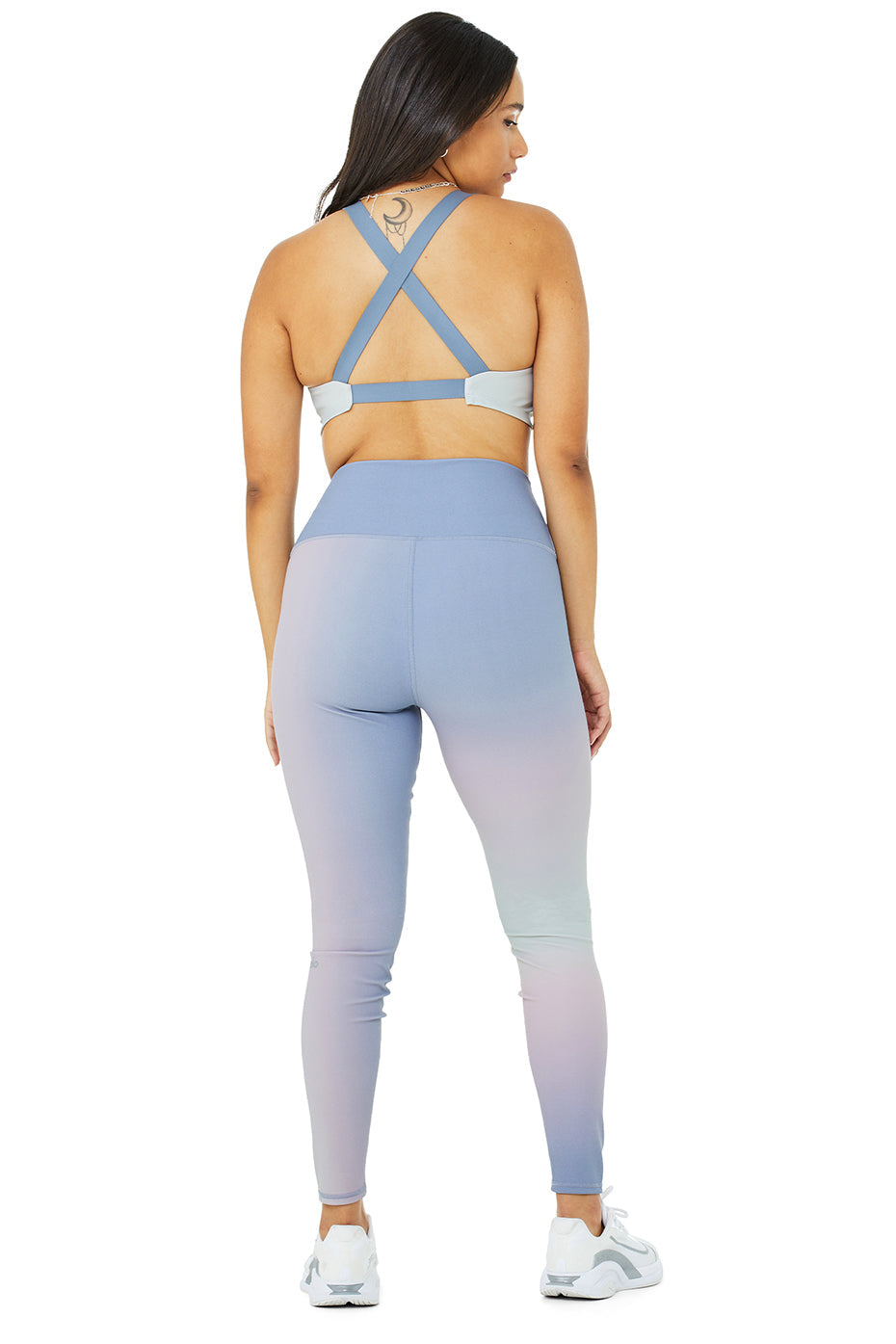 Vapor Gradient Dusk Take Charge Bra & Vapor High-Waist Gradient Dusk Legging Set - Sunrise Sky