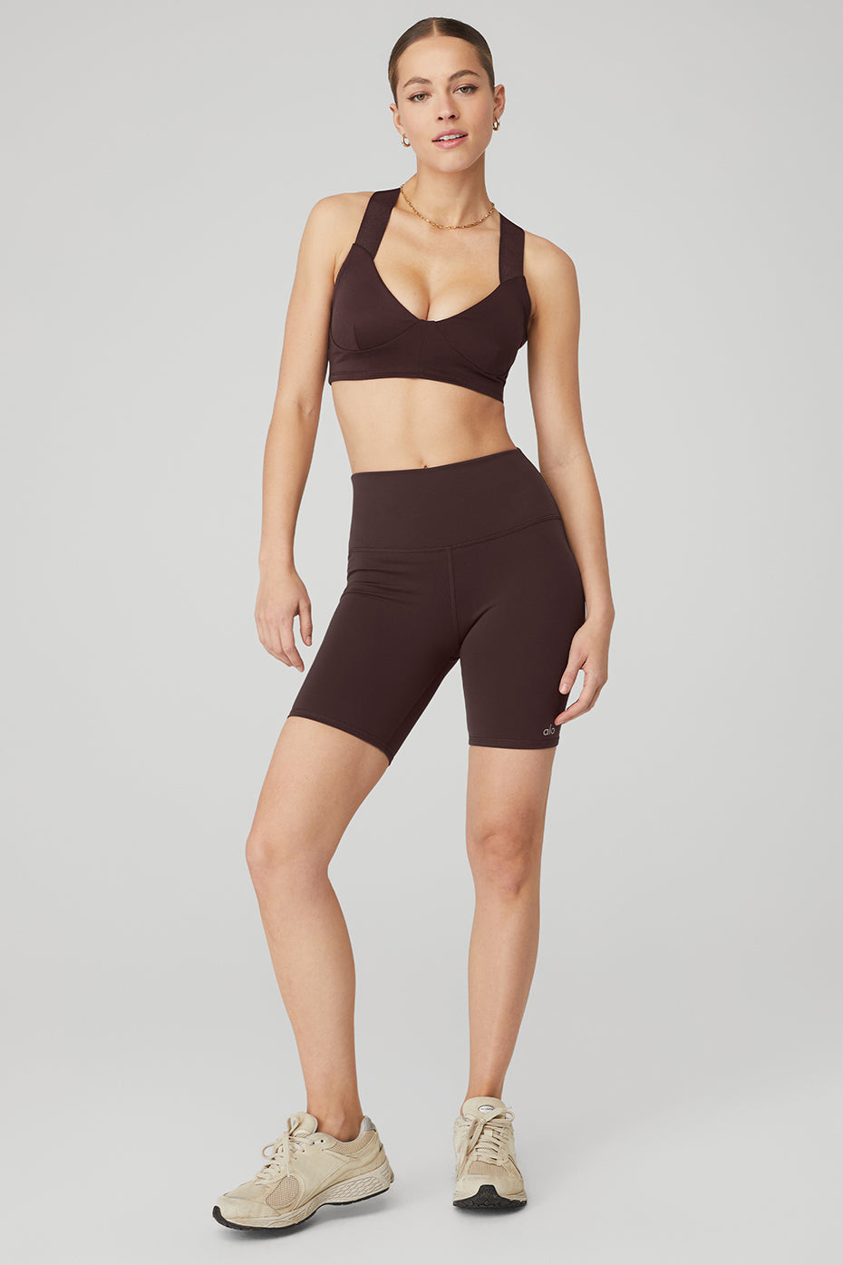 Airbrush Rev It Up Bra & 7" High-Waist Biker Short Set