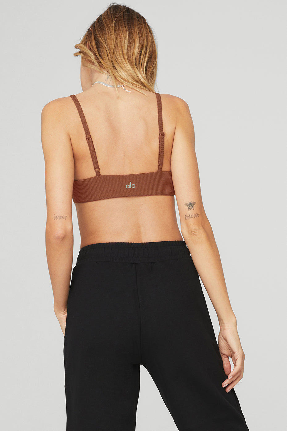Ribbed Manifest Bra - Rust