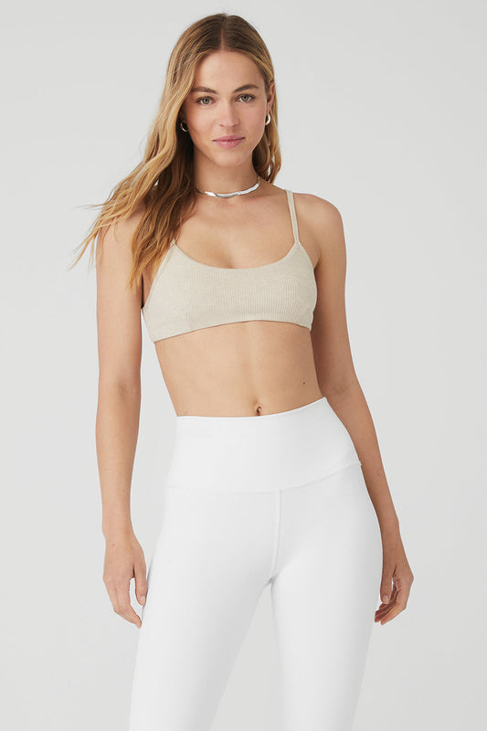 Ribbed Manifest Bra - Oatmeal Heather