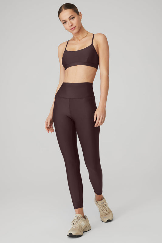 Airlift Intrigue Bra & 7/8 High-Waist Airlift Legging Set - Raisin