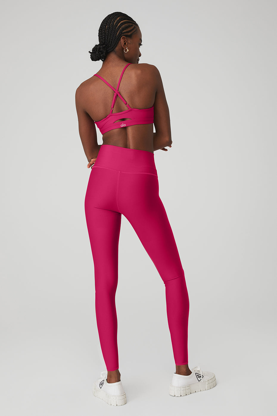 Airlift Intrigue Bra & 7/8 High-Waist Airlift Legging Set - Magenta Crush