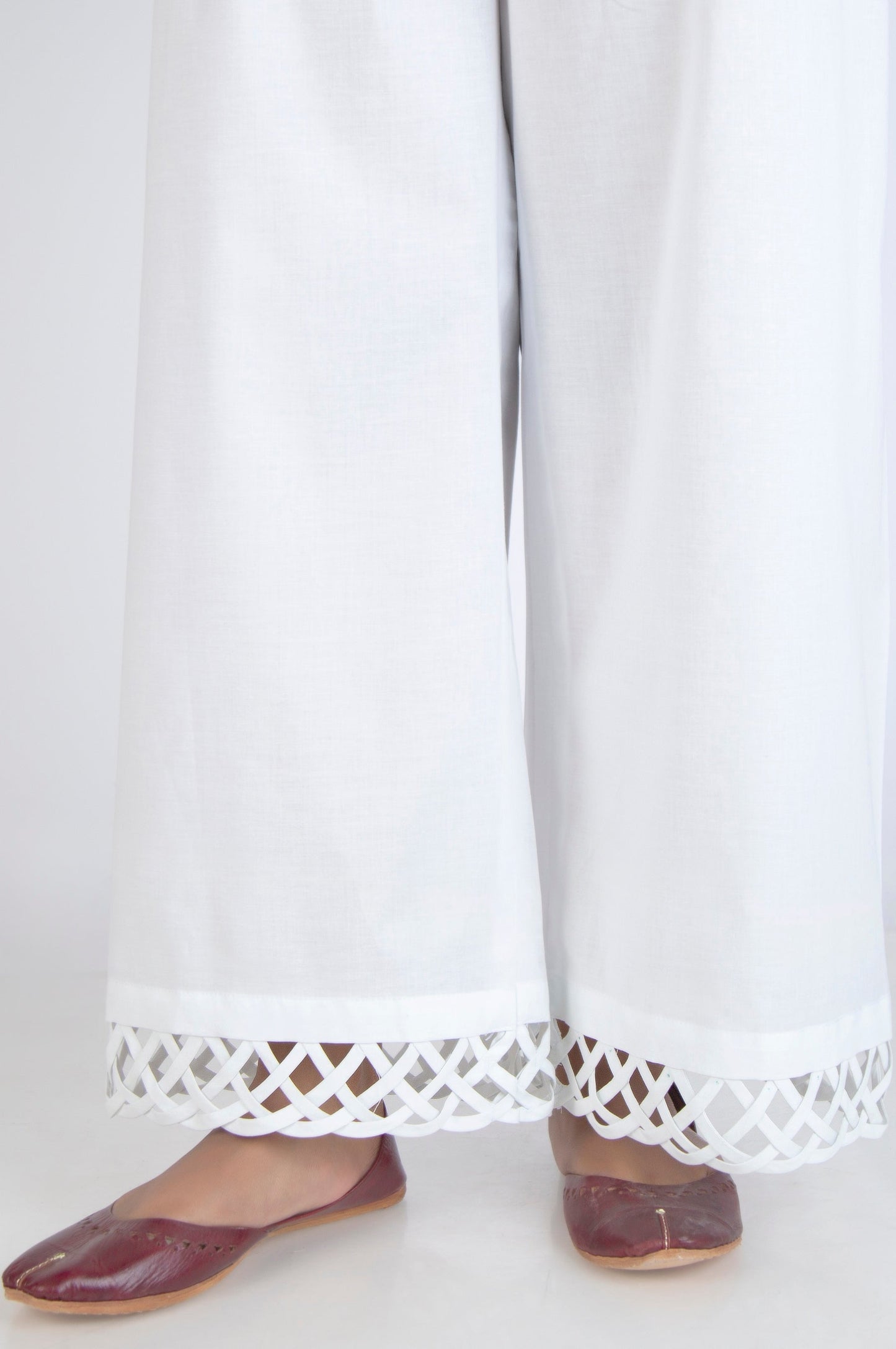 Stylized Cambric Culottes - White