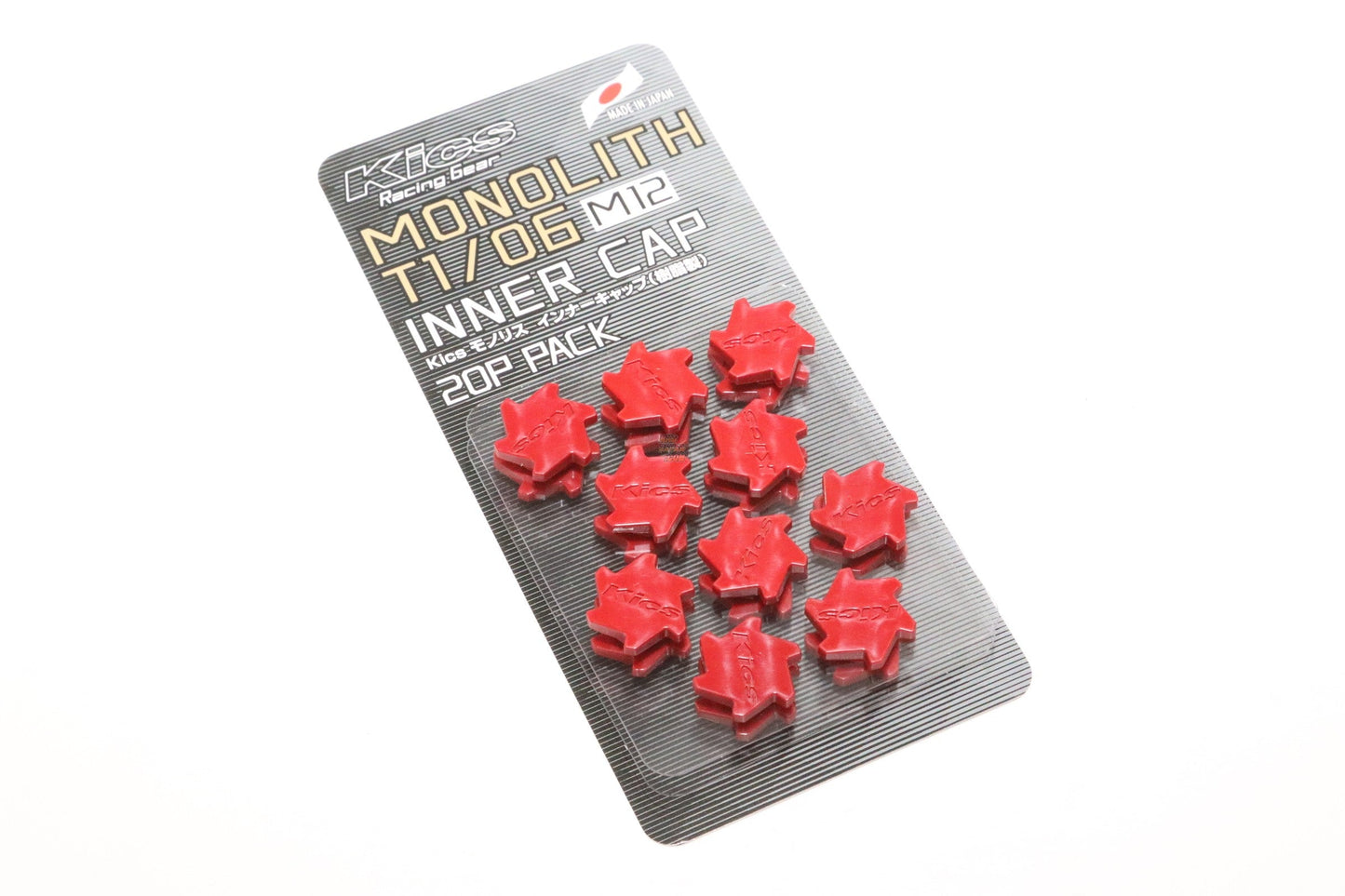 Project Kics M12 Monolith Cap in Red (Only Works For M12 Monolith Lugs) (20 Pcs)