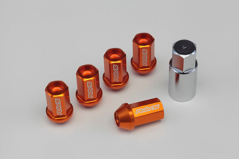 Rays Dura Nut L42 Orange Lug Nuts & Locks | M12X1.25