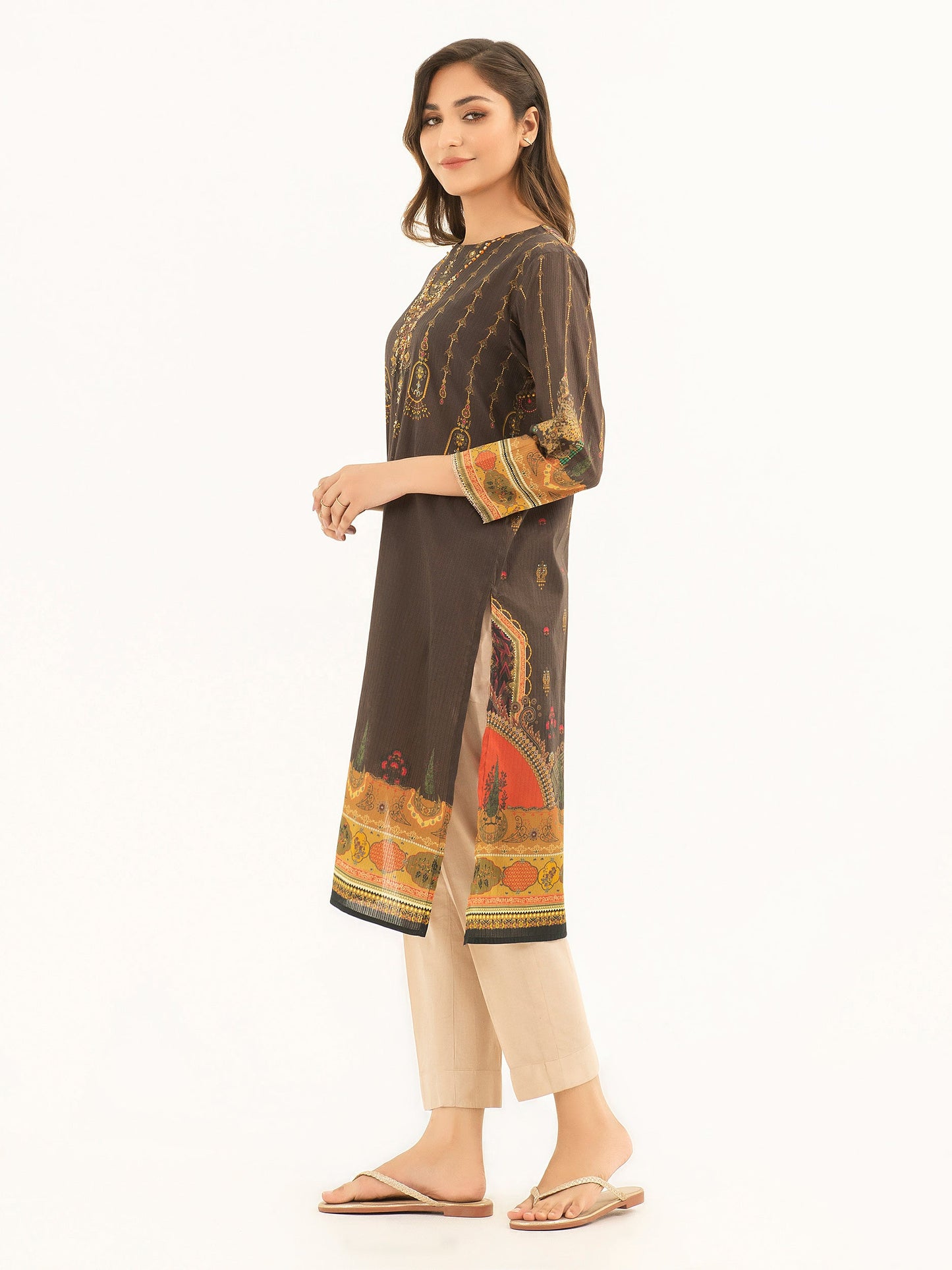 Embellished Lawn Shirt