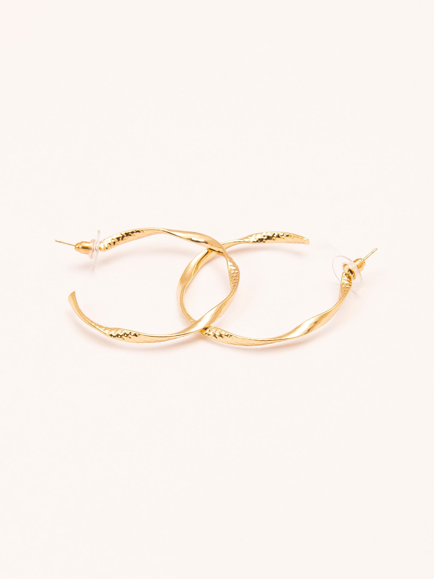 Twisted C-Hoop Earrings