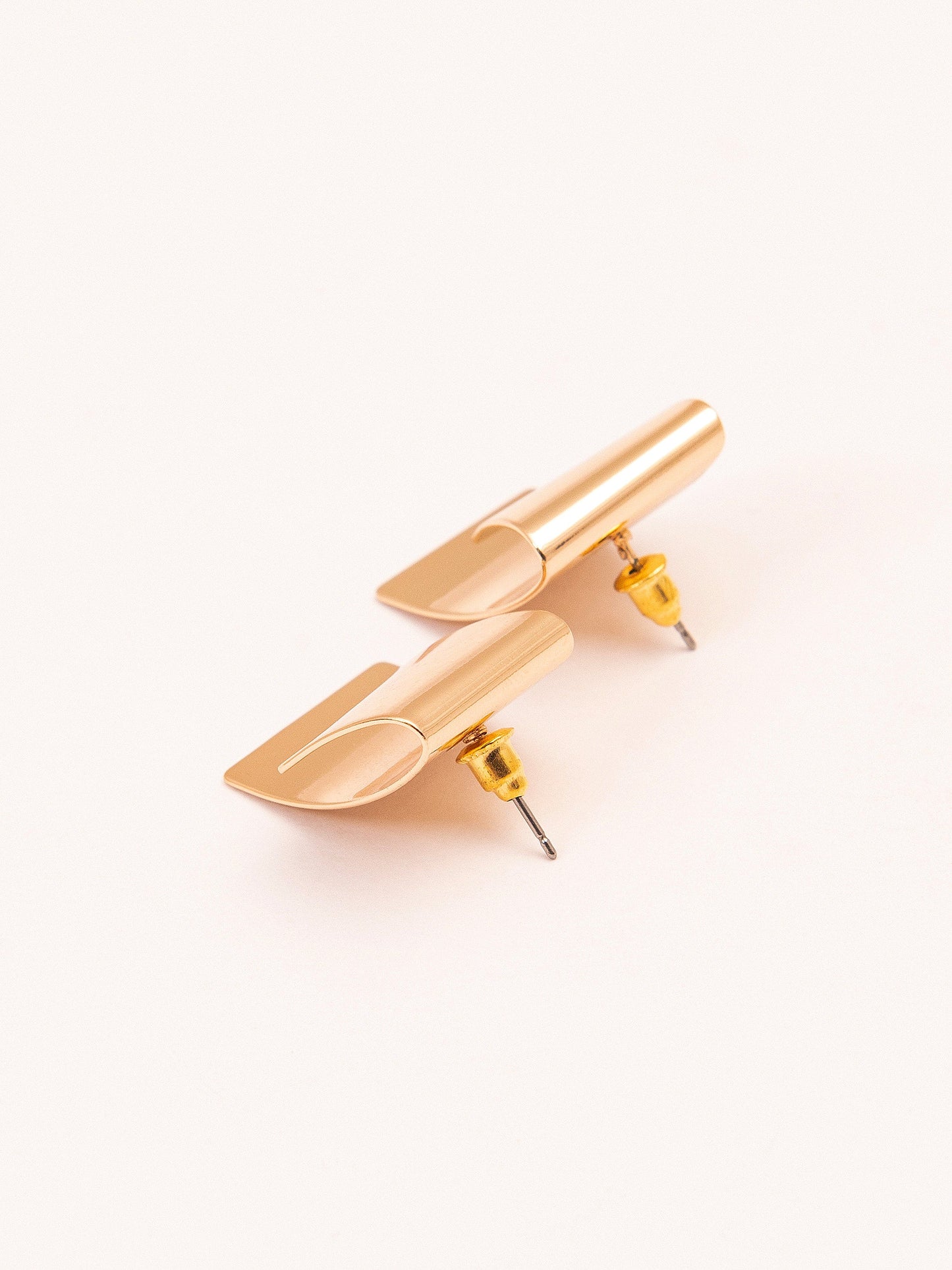 Folded Metallic Earrings