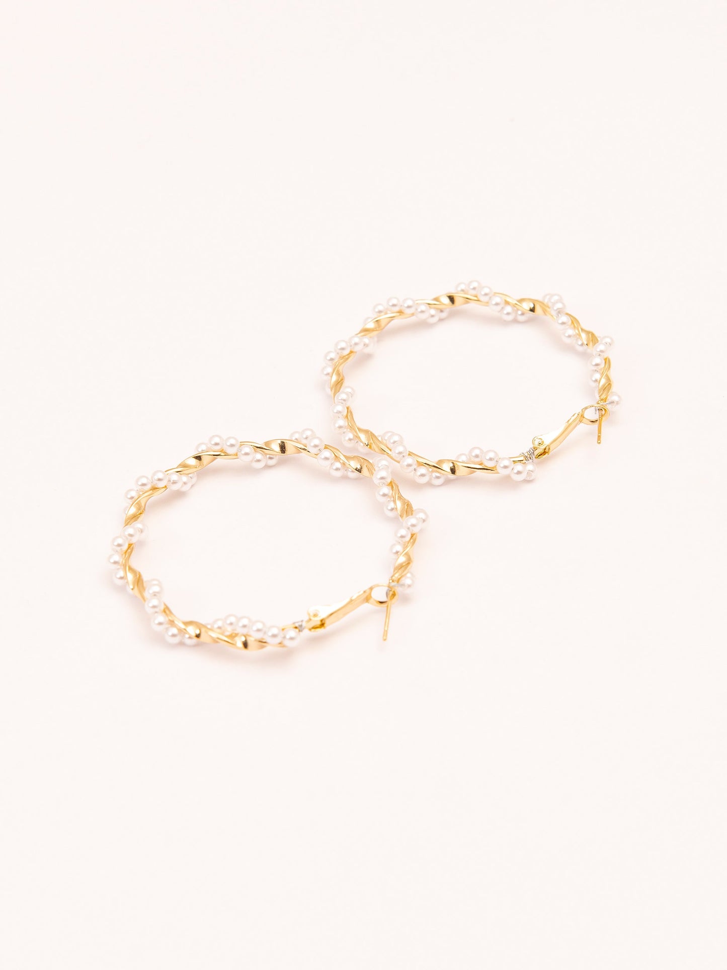 Pearl Hoop Earrings