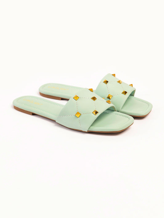 Metallic Crisscross Flats