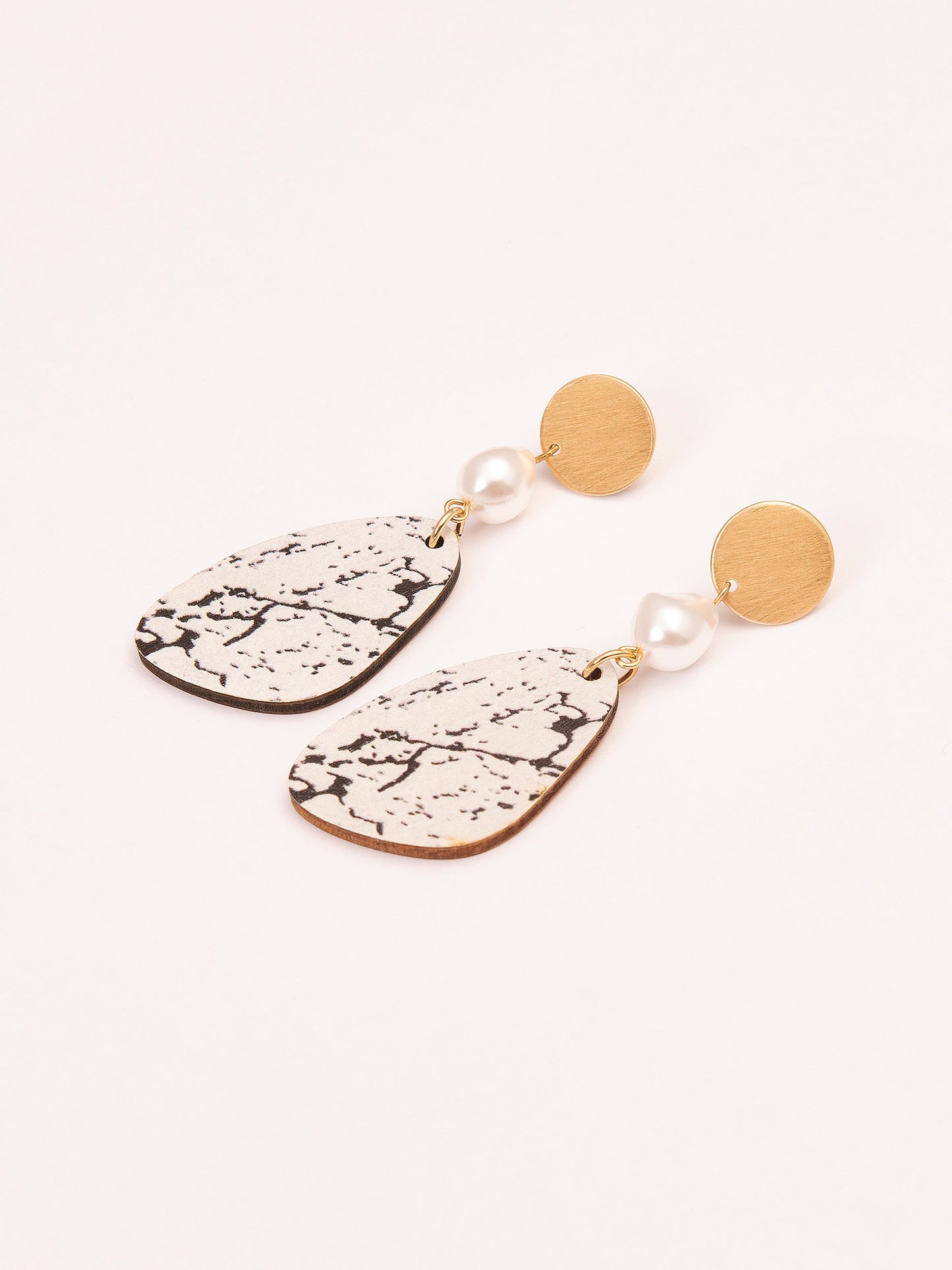 Wooden Drop Earrings