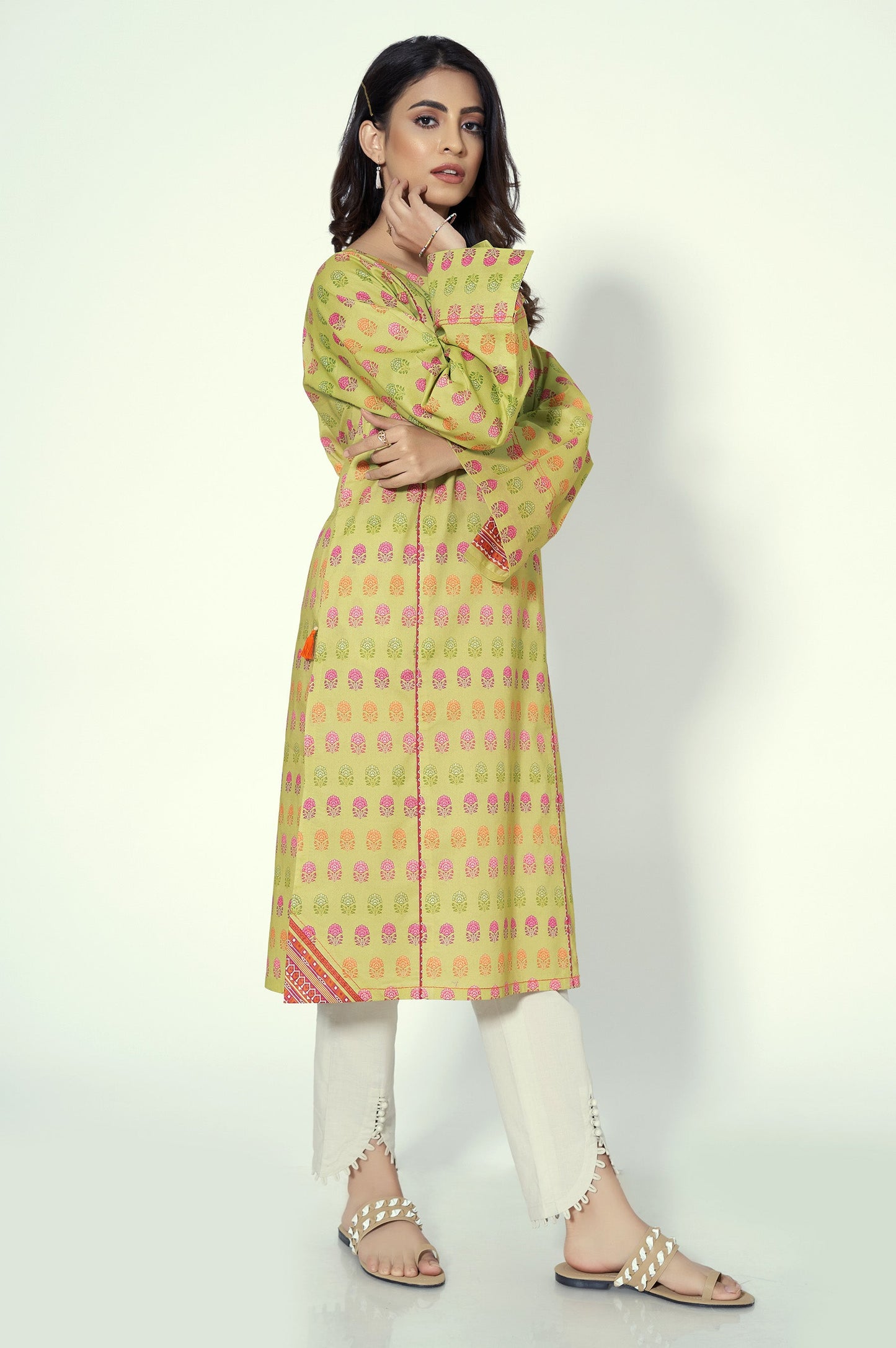 Unstitched 1 Piece Printed Lawn Shirt