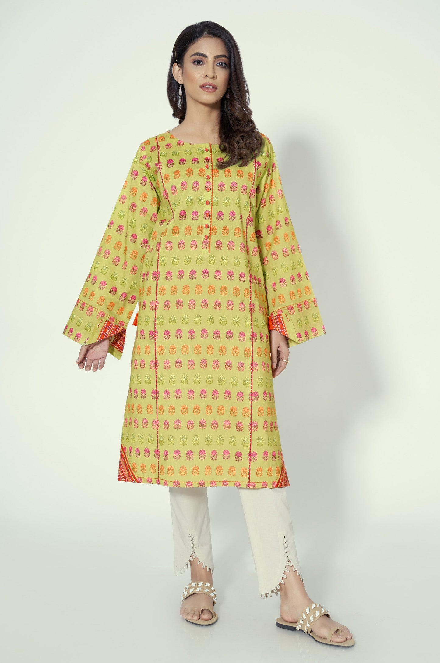 Unstitched 1 Piece Printed Lawn Shirt