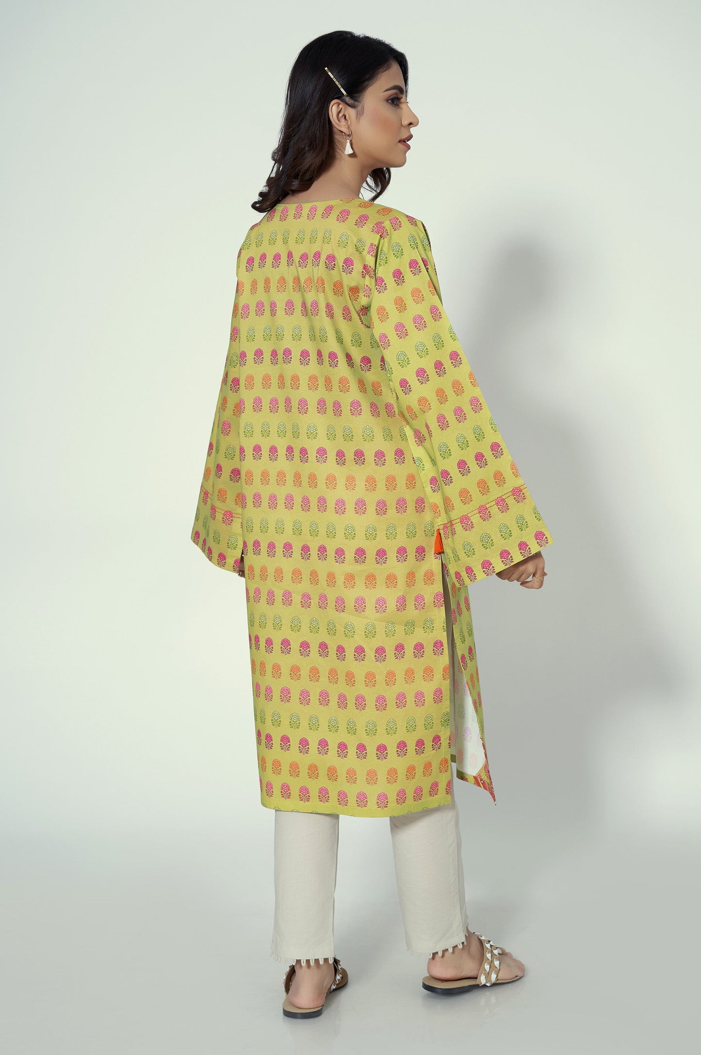 Unstitched 1 Piece Printed Lawn Shirt