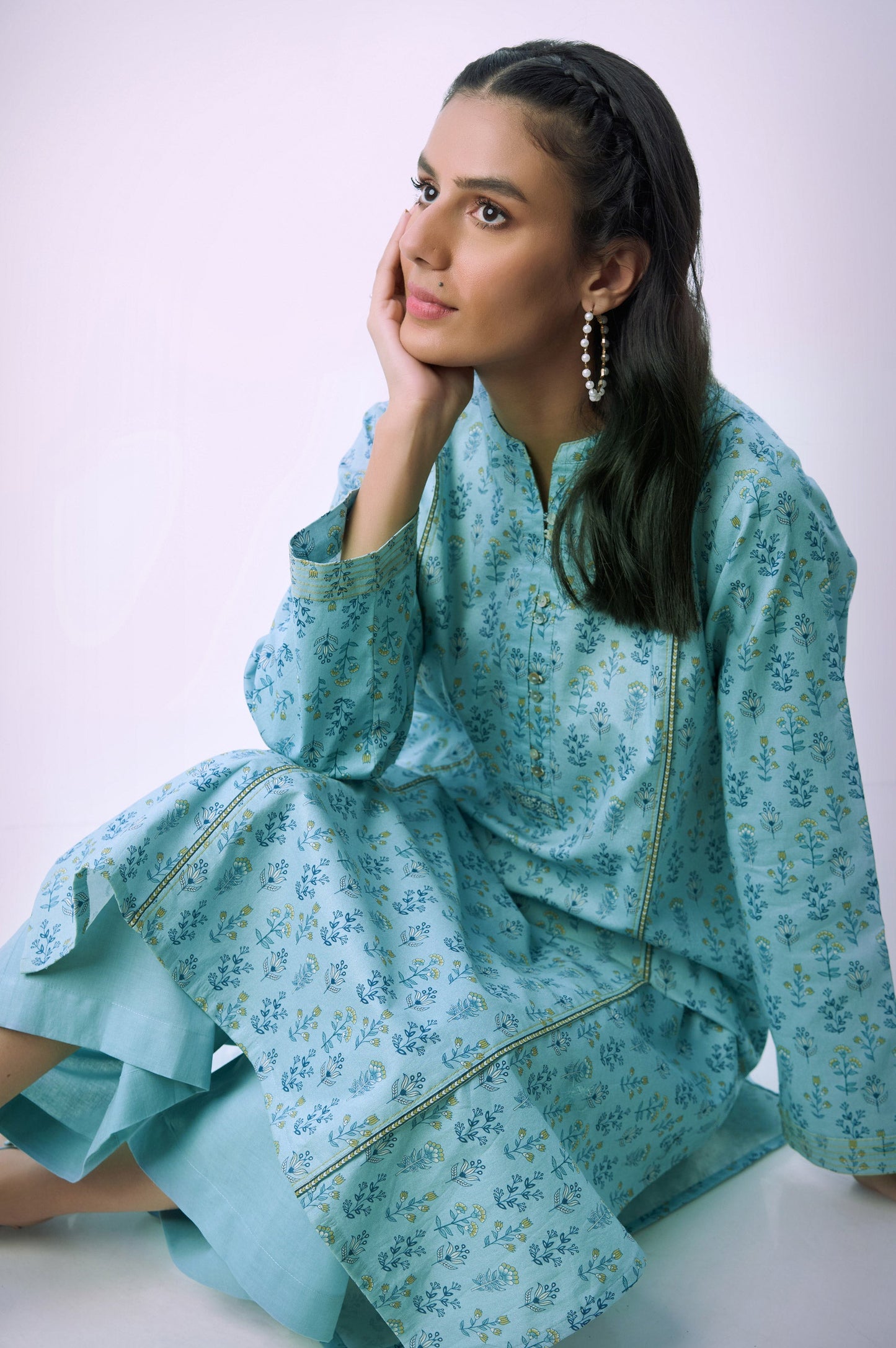 Stitched 2 Piece Printed Lawn Suit