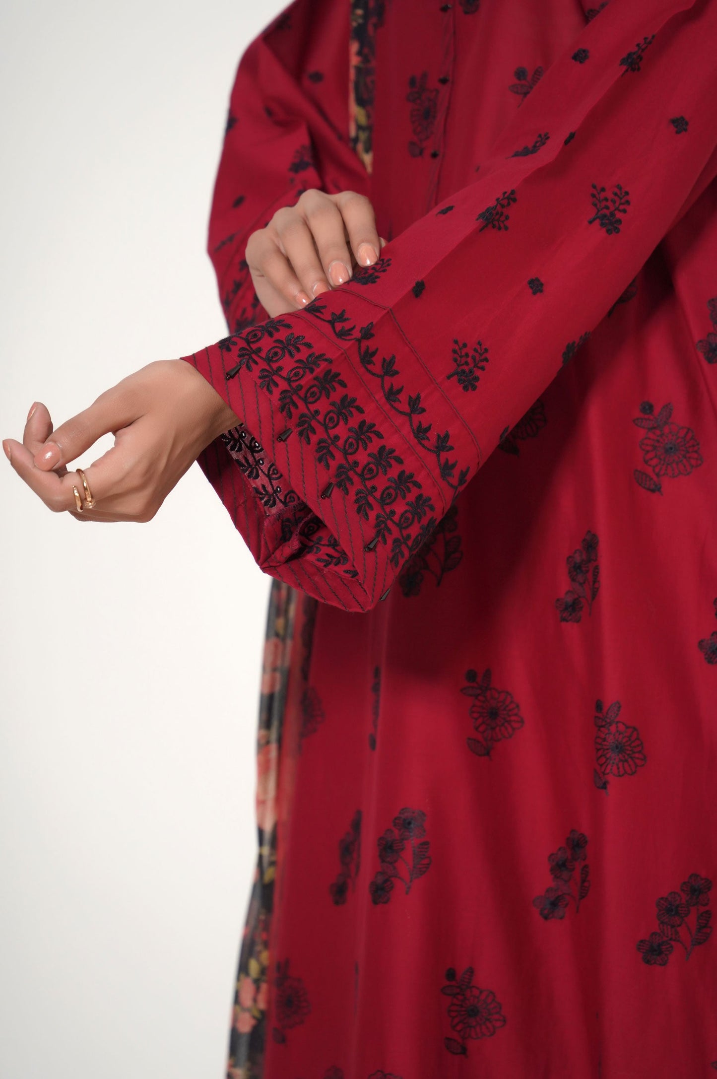 Stitched 3 Piece Chikankari Suit