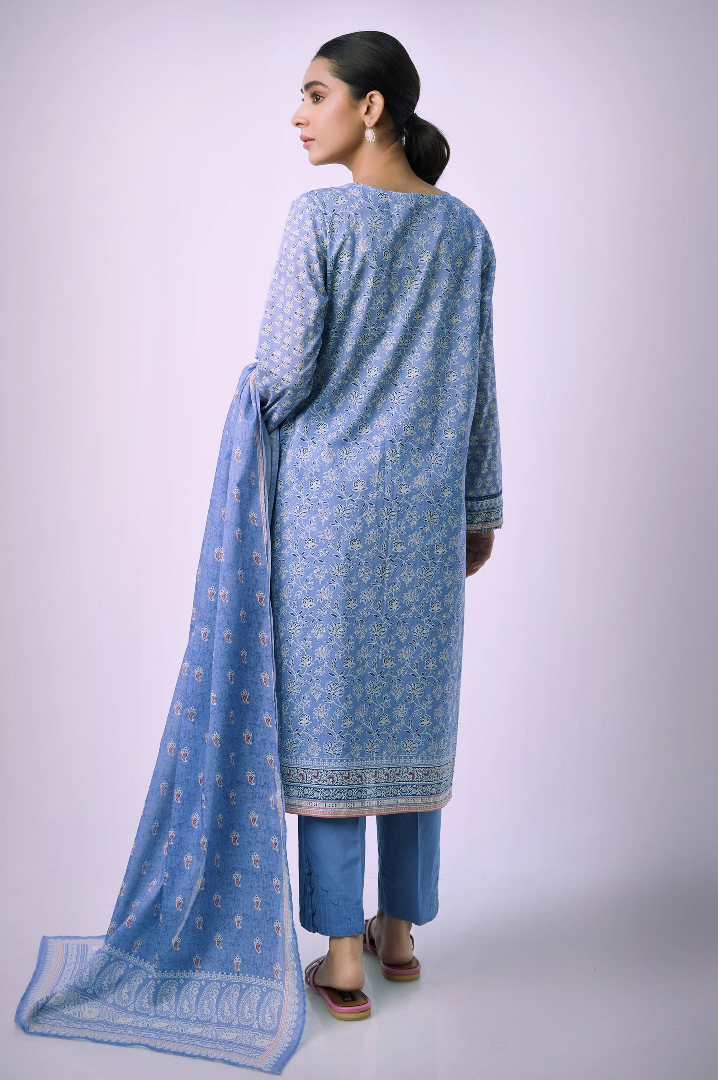 Stitched 3 Piece Printed Lawn