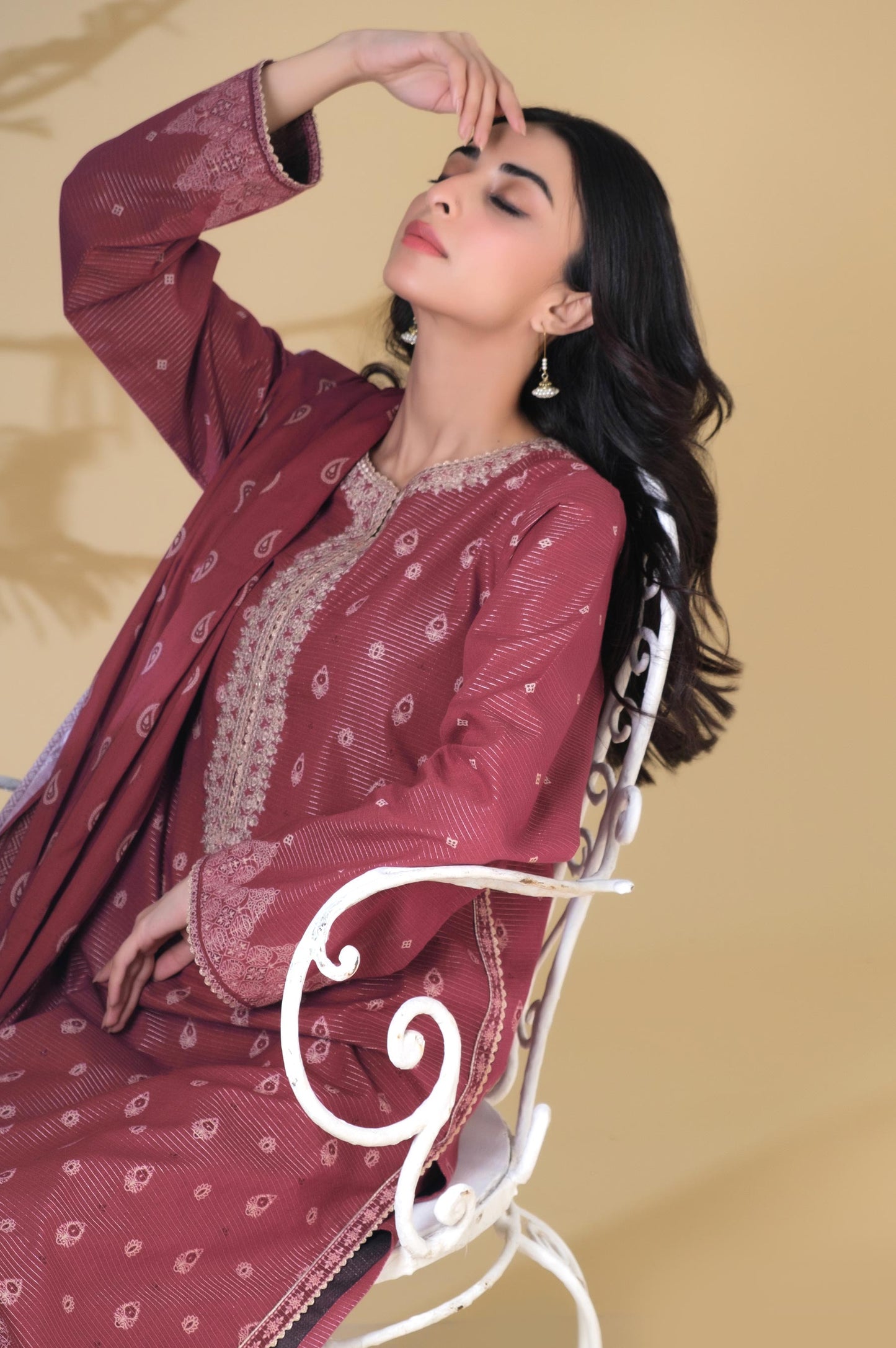 Unstitched 3 Piece Printed Masuri Lawn Suit