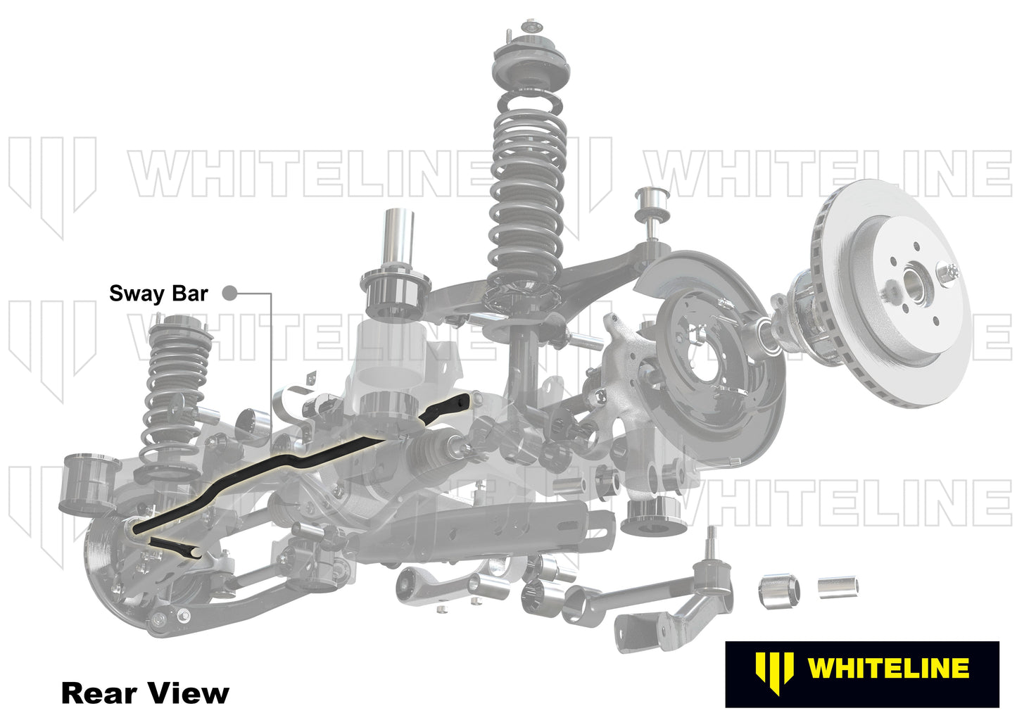 Whiteline 17+ Tesla Model 3 Rear 20mm X Heavy Duty Adjustable Swaybar (whlBTR101Z)