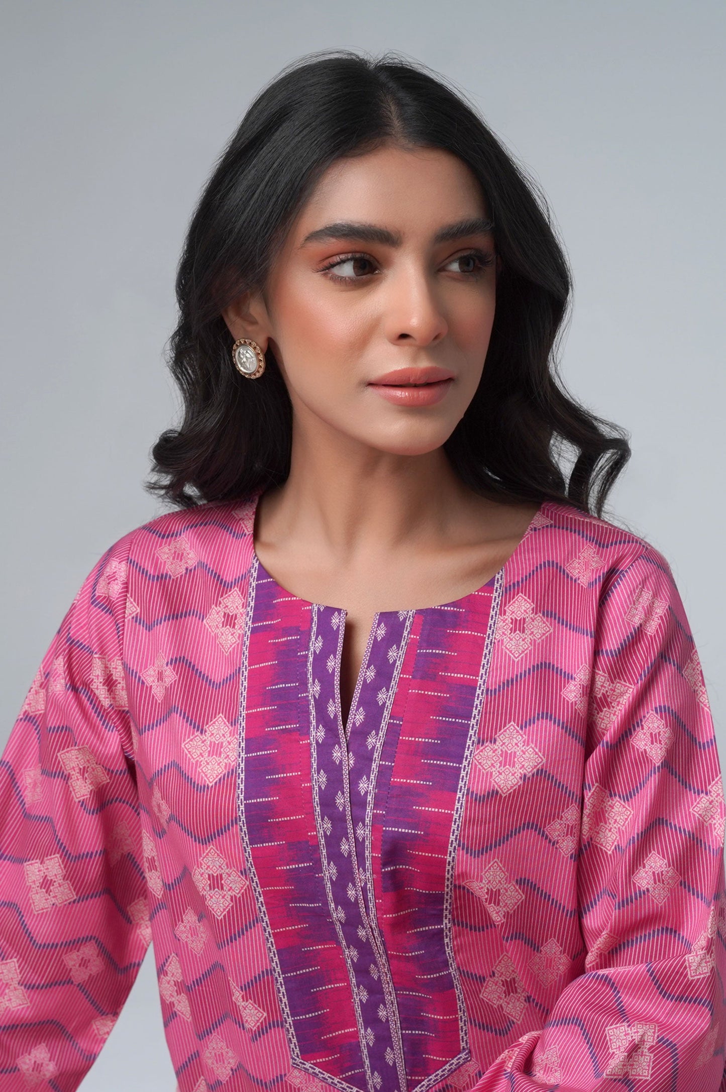 Stitched 1 Piece Printed Lawn Shirt