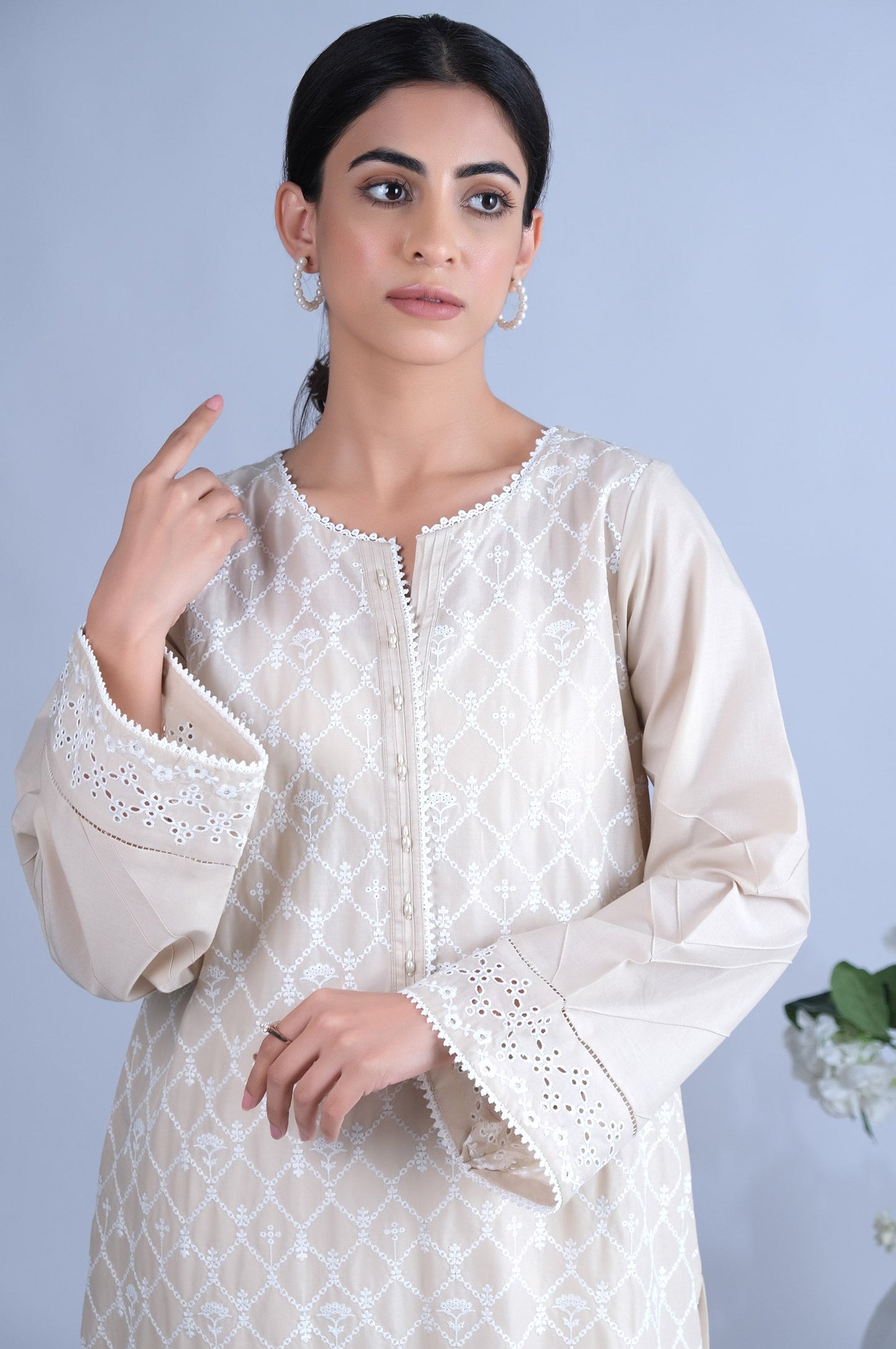 Stitched 1 Piece Chikankari Shirt