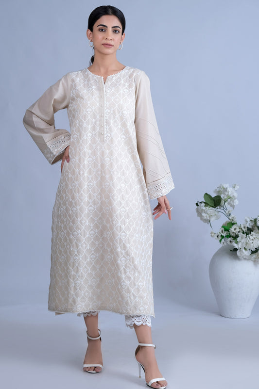 Stitched 1 Piece Chikankari Shirt