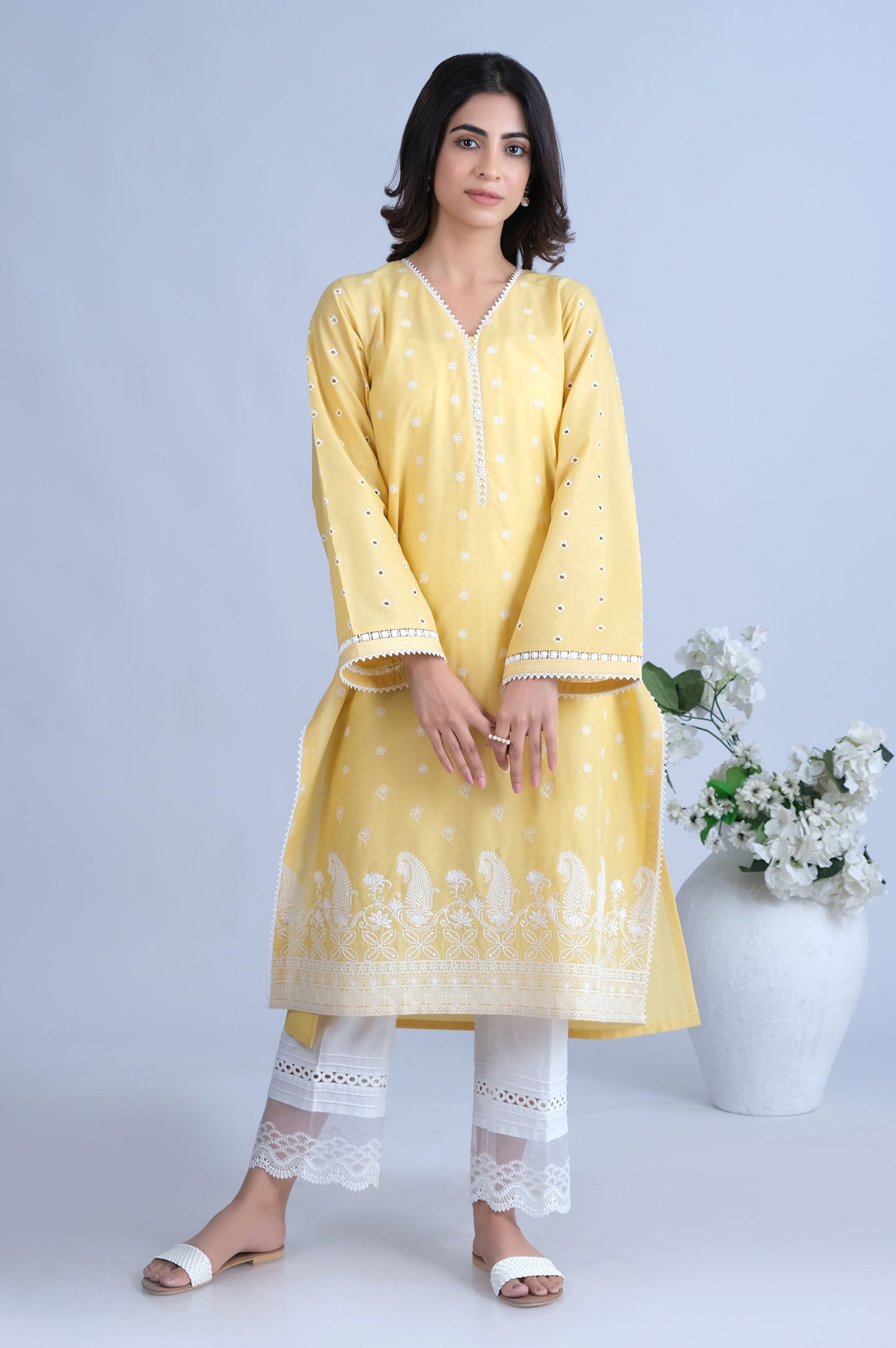 Stitched 1 Piece Chikankari Shirt