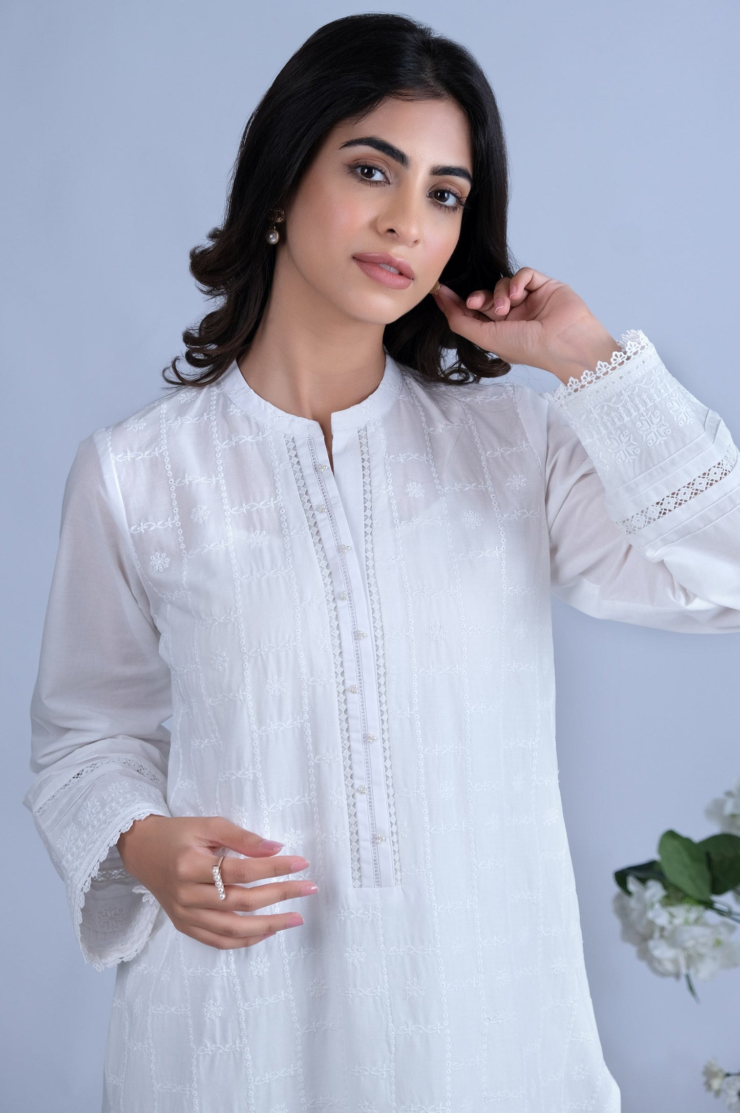 Stitched 1 Piece Chikankari Shirt