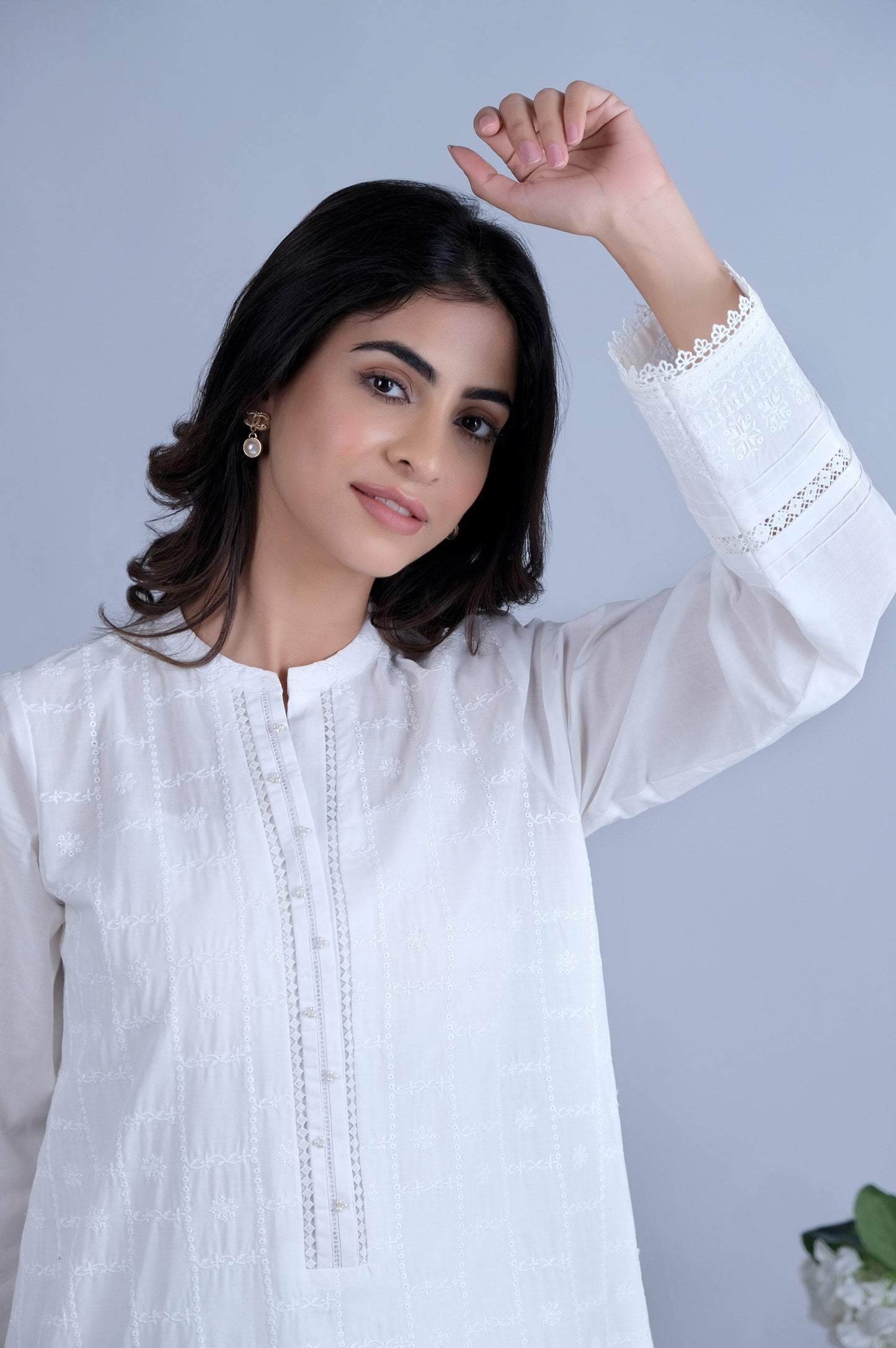 Stitched 1 Piece Chikankari Shirt