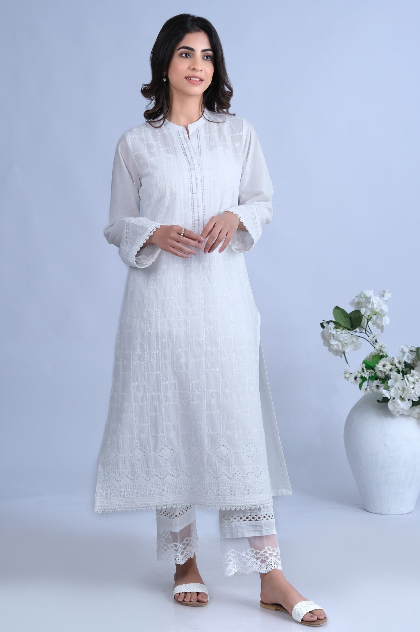 Stitched 1 Piece Chikankari Shirt